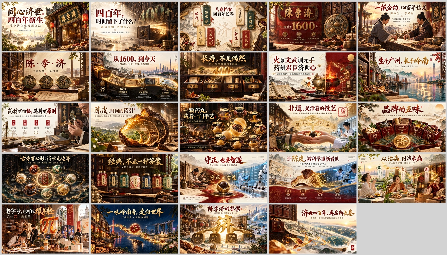 同心济世 四百年新生——陈李济企业发展之路（企业介绍PPT） - 预览图10