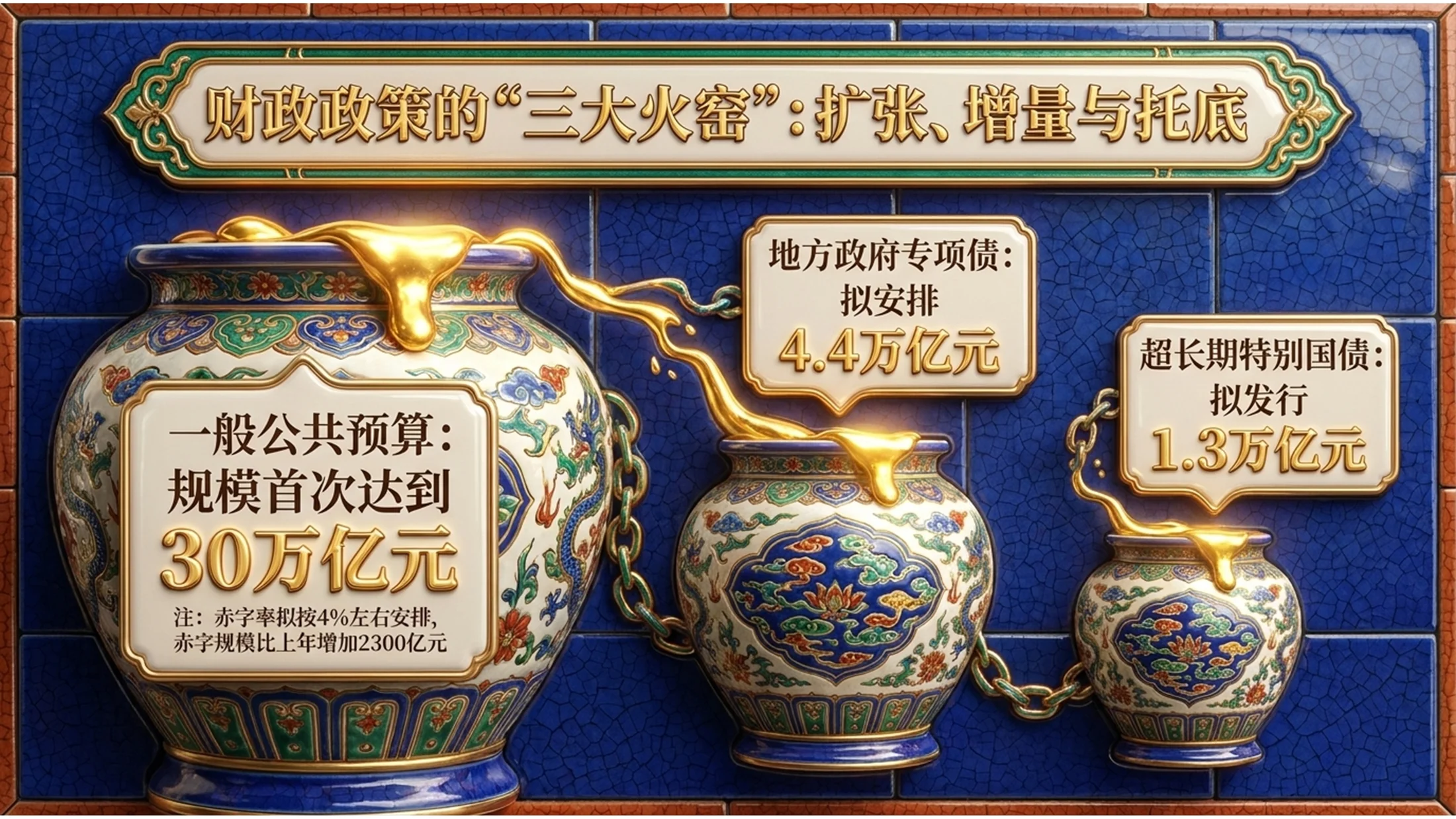 西方彩色陶瓷工艺品风格政府工作报告PPT - 预览图7
