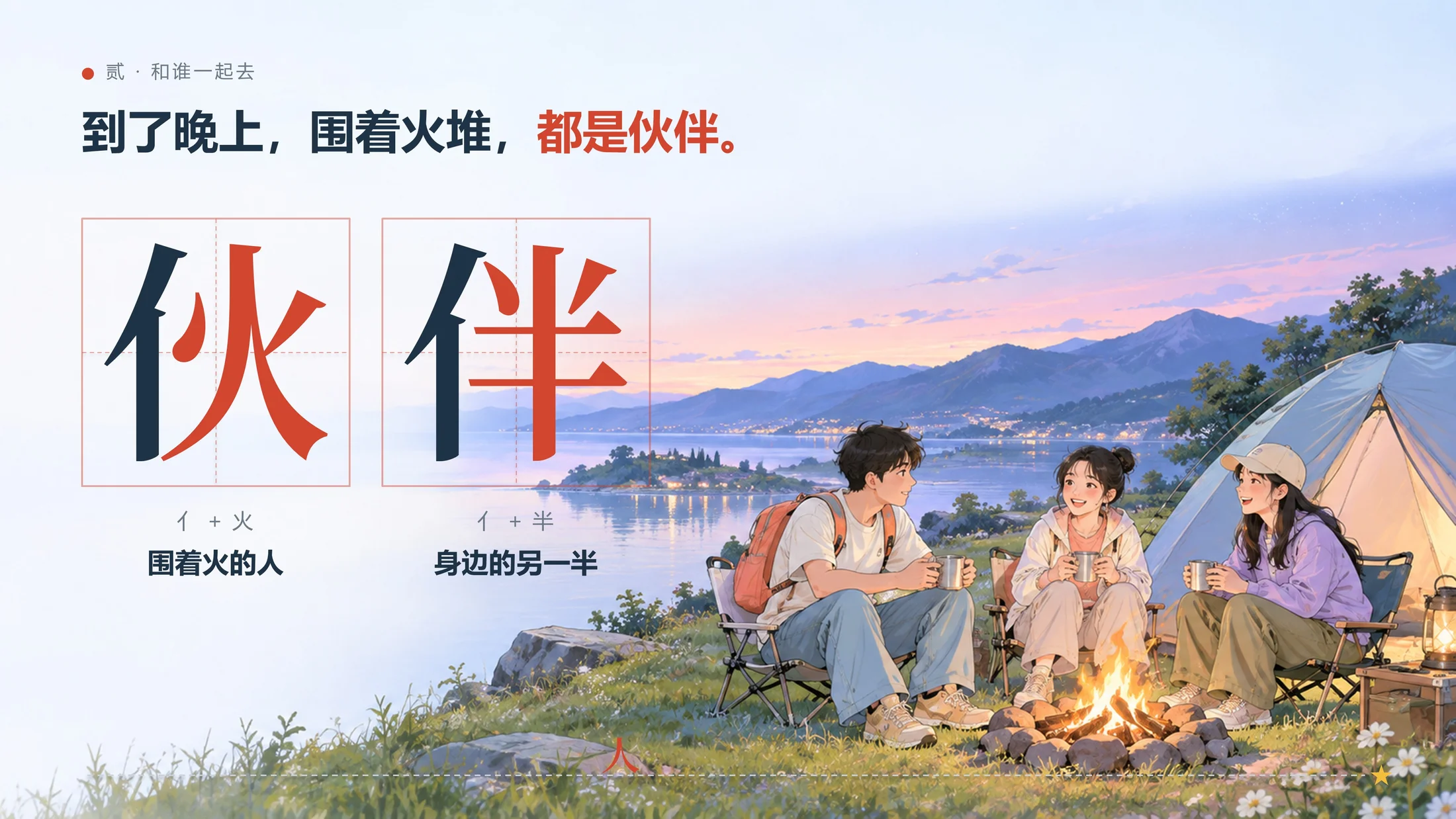 一个趣味PPT-这些汉字告诉我：放假一定要出去玩（可编辑） - 预览图11
