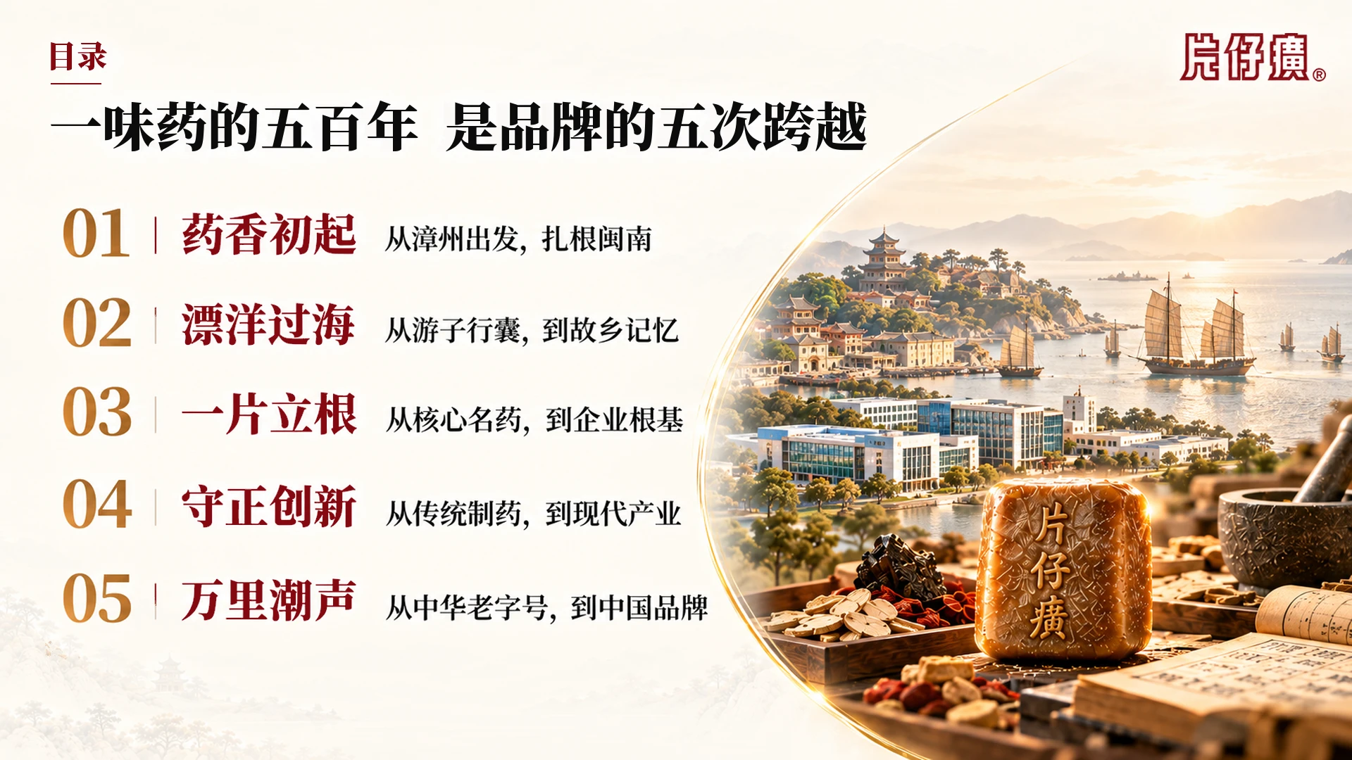 一味药香 五百年向新 从国药传奇 到新时代中国品牌片仔癀企业介绍PPT - 预览图3