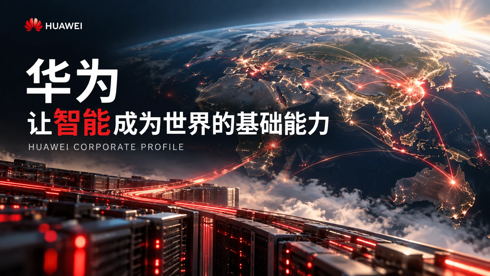 让智能成为世界的基础能力-华为企业介绍PPT - 预览图1