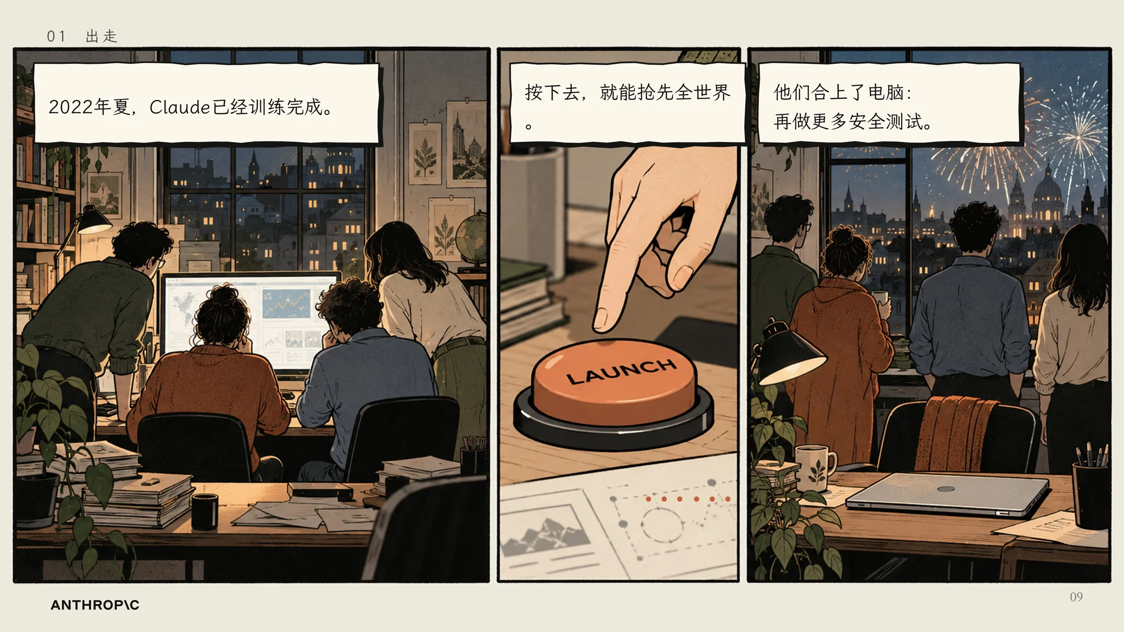 一家害怕AI的AI公司-Anthropic企业介绍PPT（漫画版·可编辑） - 预览图8