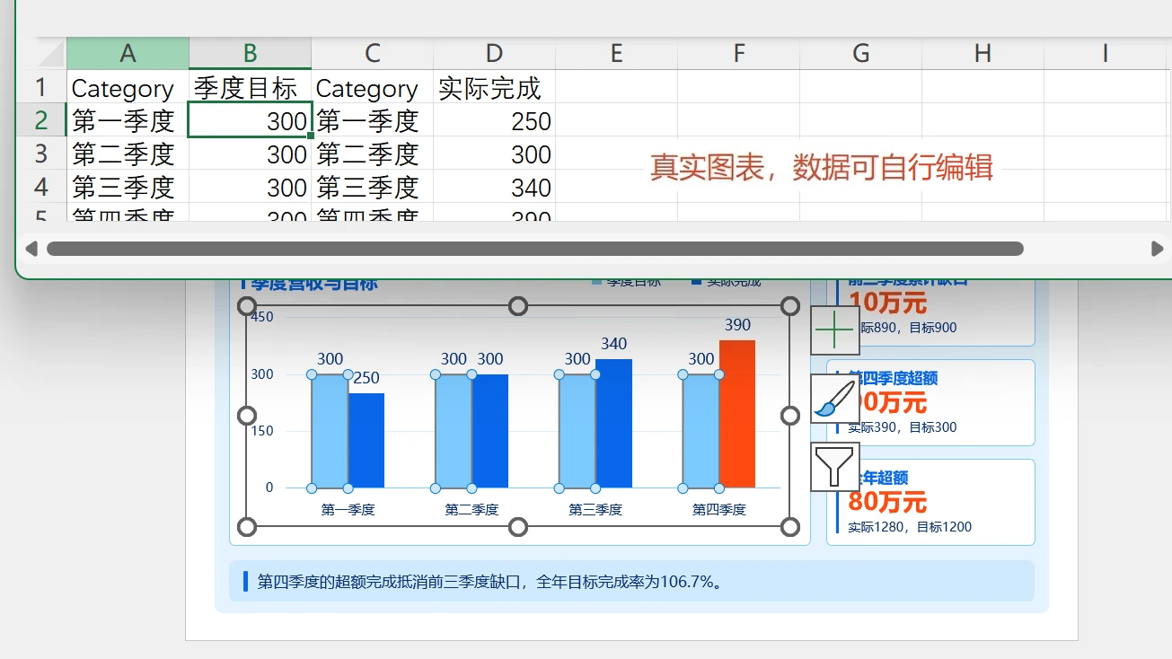 年度工作总结PPT灵感库｜98页可编辑模板 - 预览图12