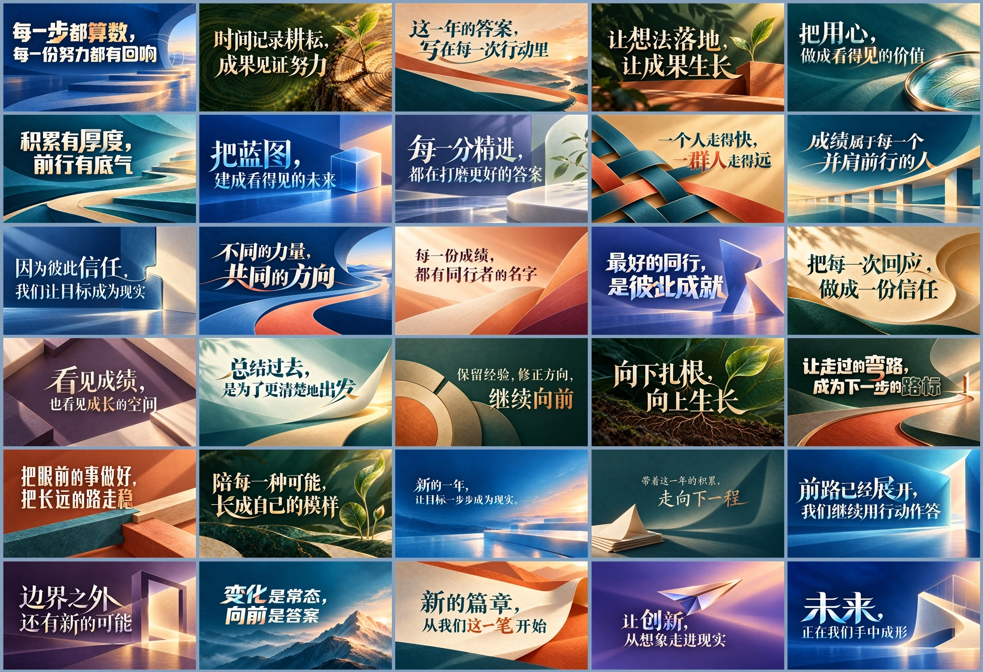 年度工作总结PPT灵感库｜98页可编辑模板 - 预览图13