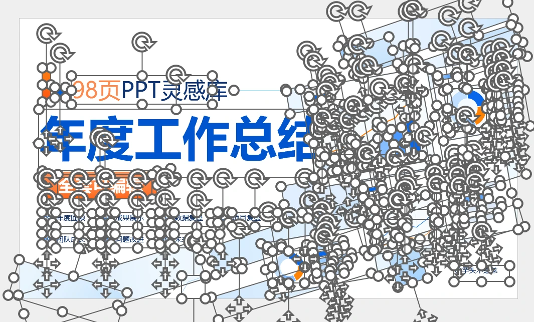 年度工作总结PPT灵感库｜98页可编辑模板 - 预览图9