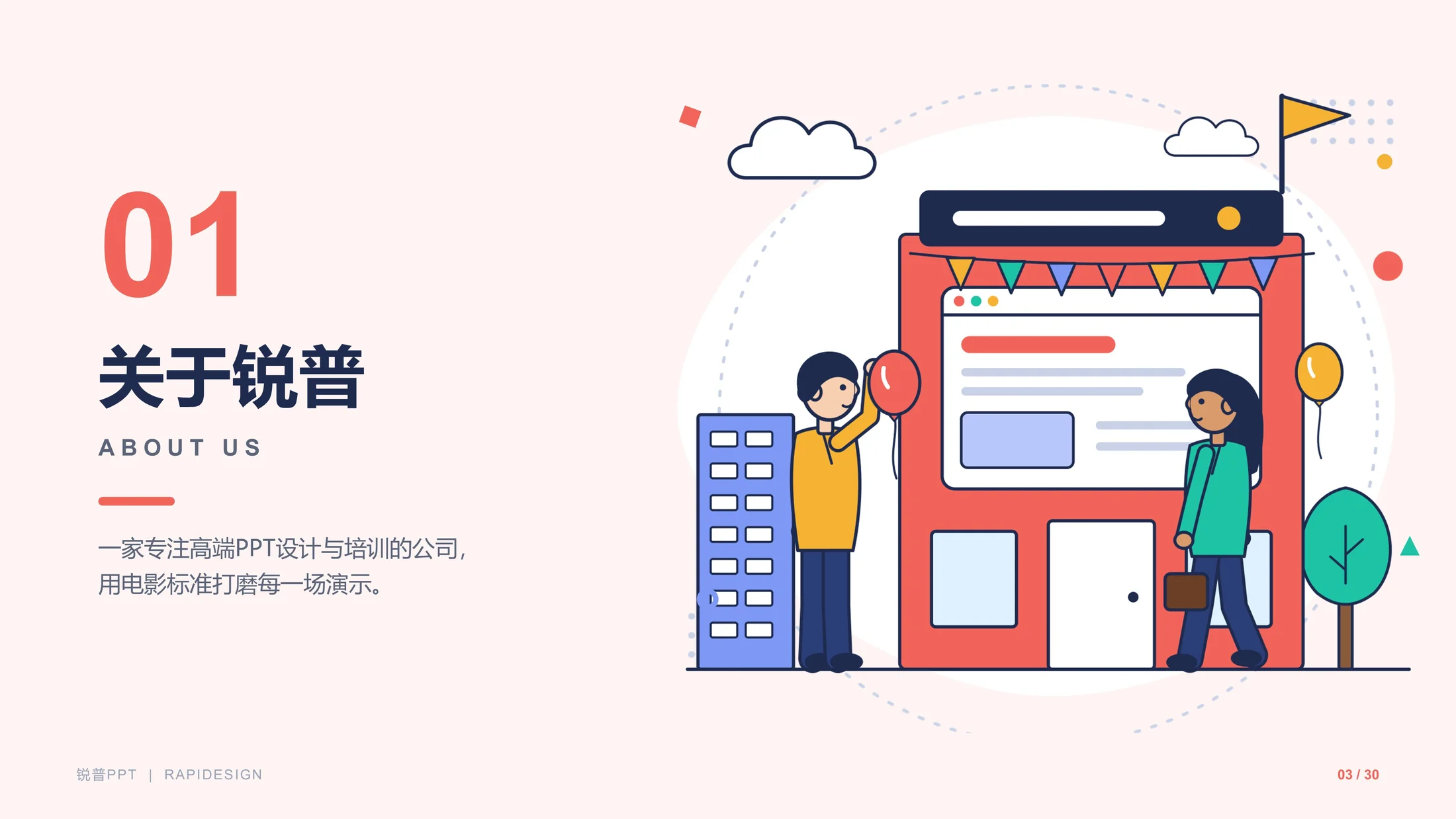 锐普演示企业介绍PPT（可编辑/插画/动画） - 预览图2