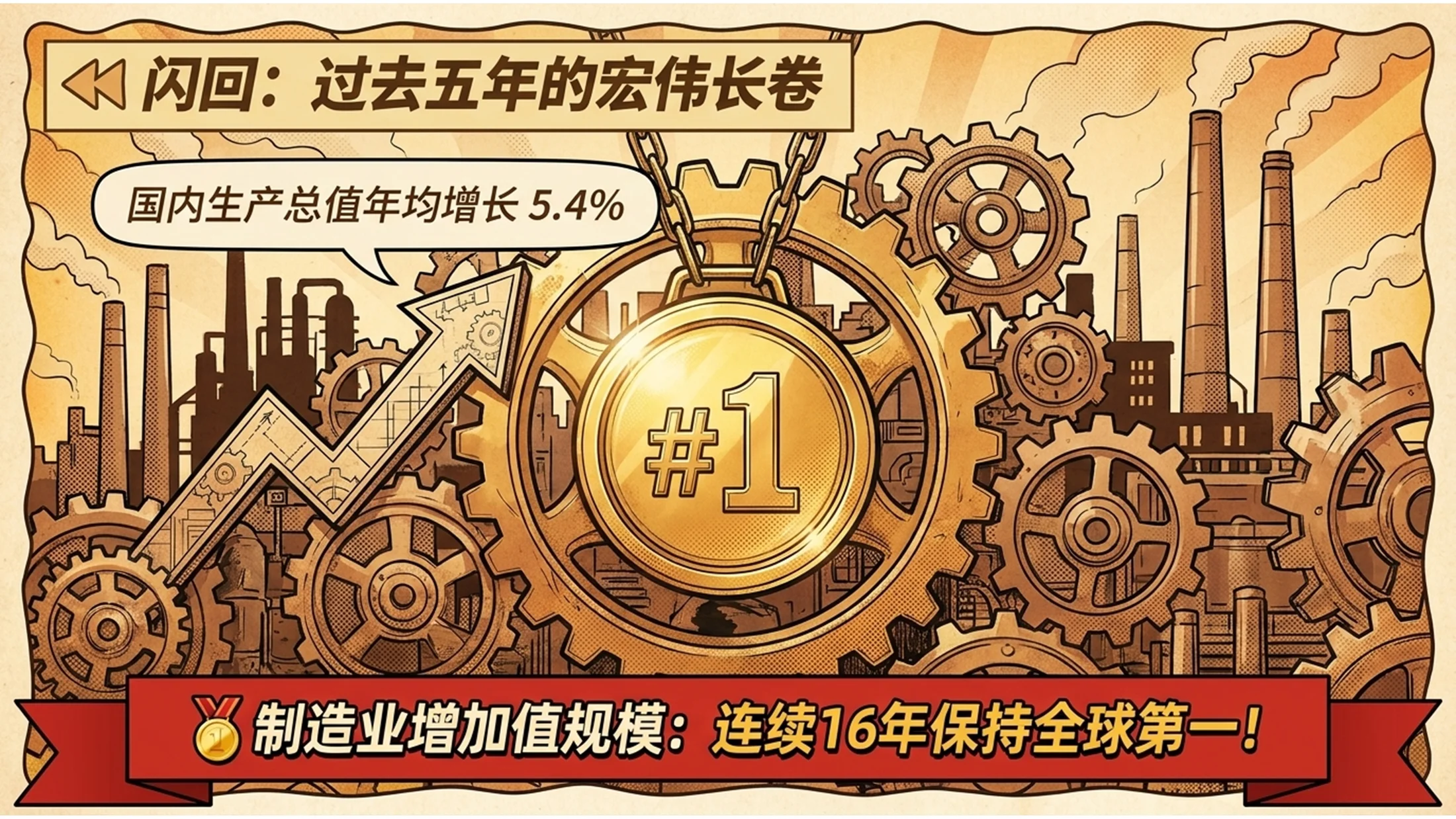 炫彩卡通漫画故事版风格政府工作报告PPT - 预览图4