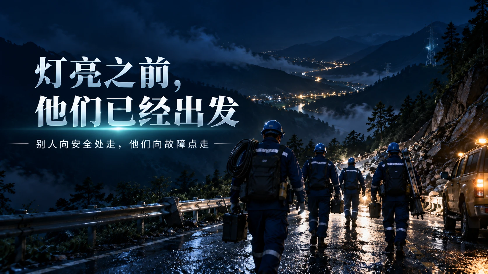 光的版图——国家电网企业介绍PPT【深色版】 - 预览图13
