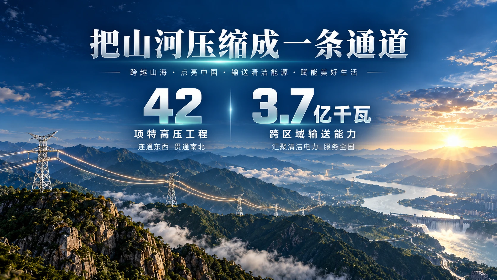 光的版图——国家电网企业介绍PPT【深色版】 - 预览图7