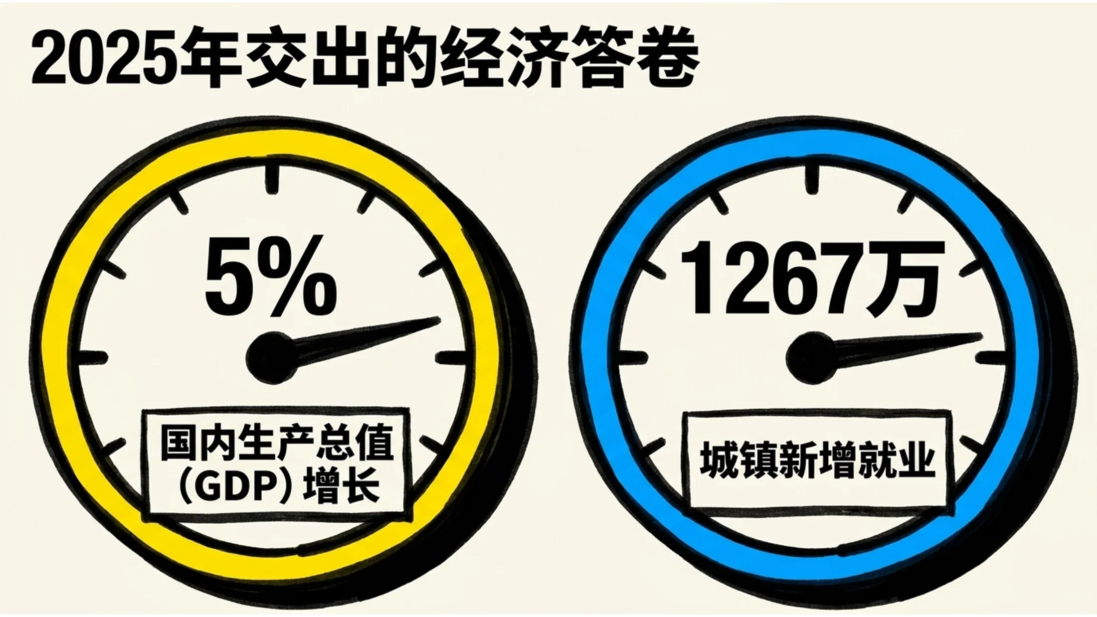 鲜艳色彩粗线条风格政府工作报告PPT - 预览图3