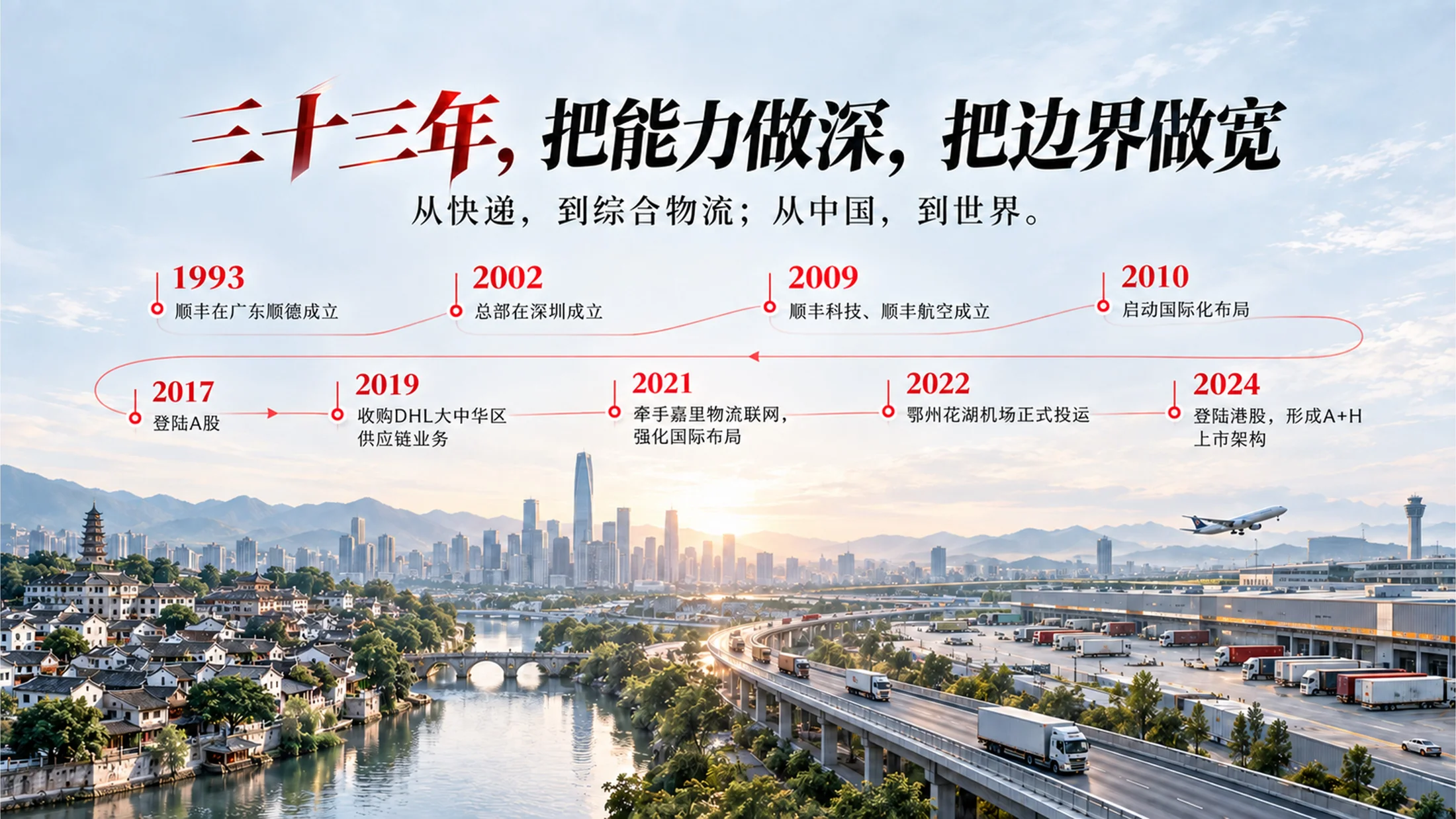 《抵达，不止于快》顺丰控股企业介绍PPT｜高端物流企业品牌宣传汇报模板 - 预览图4