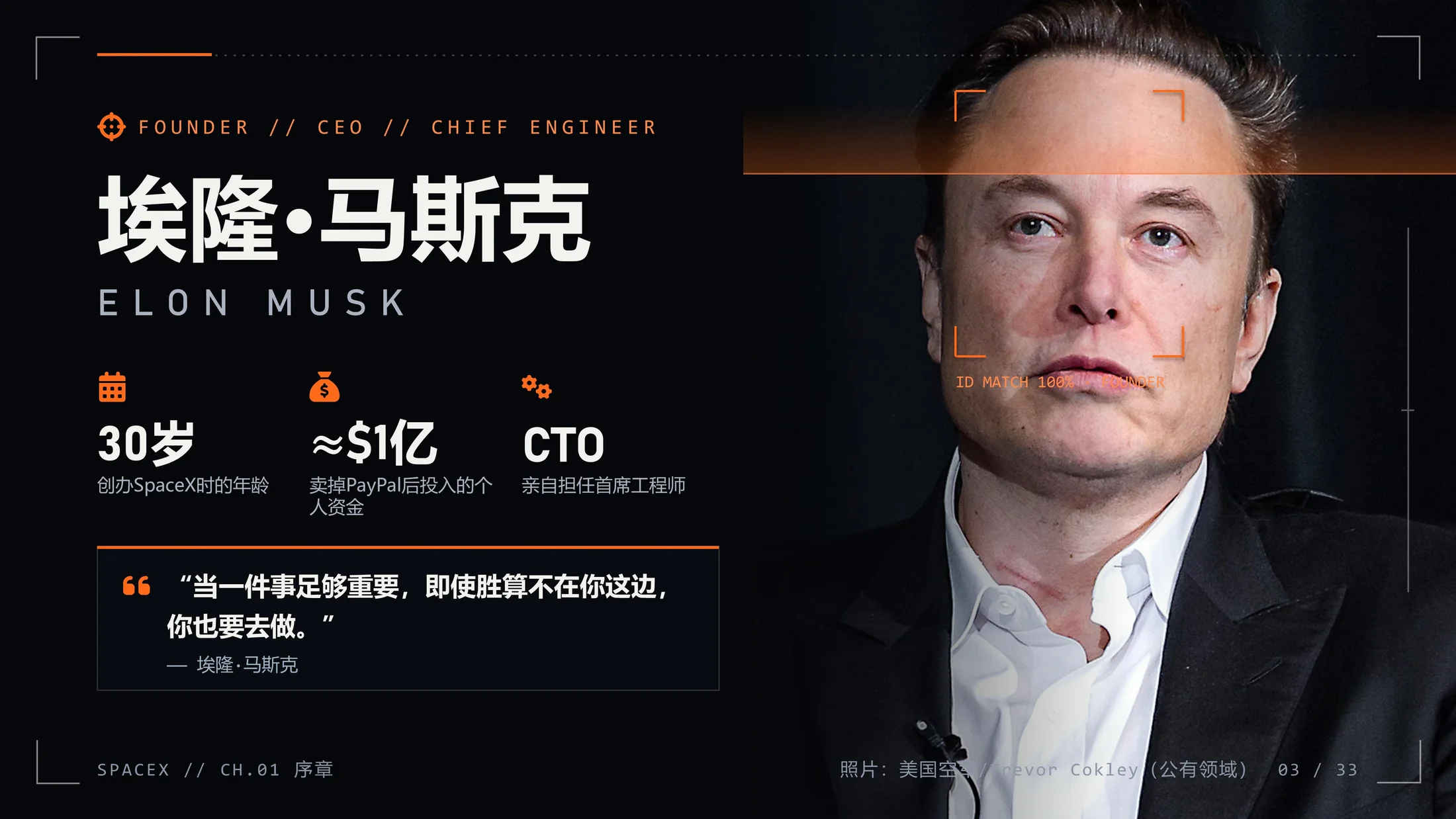SpaceX企业介绍PPT（可编辑动画版） - 预览图1