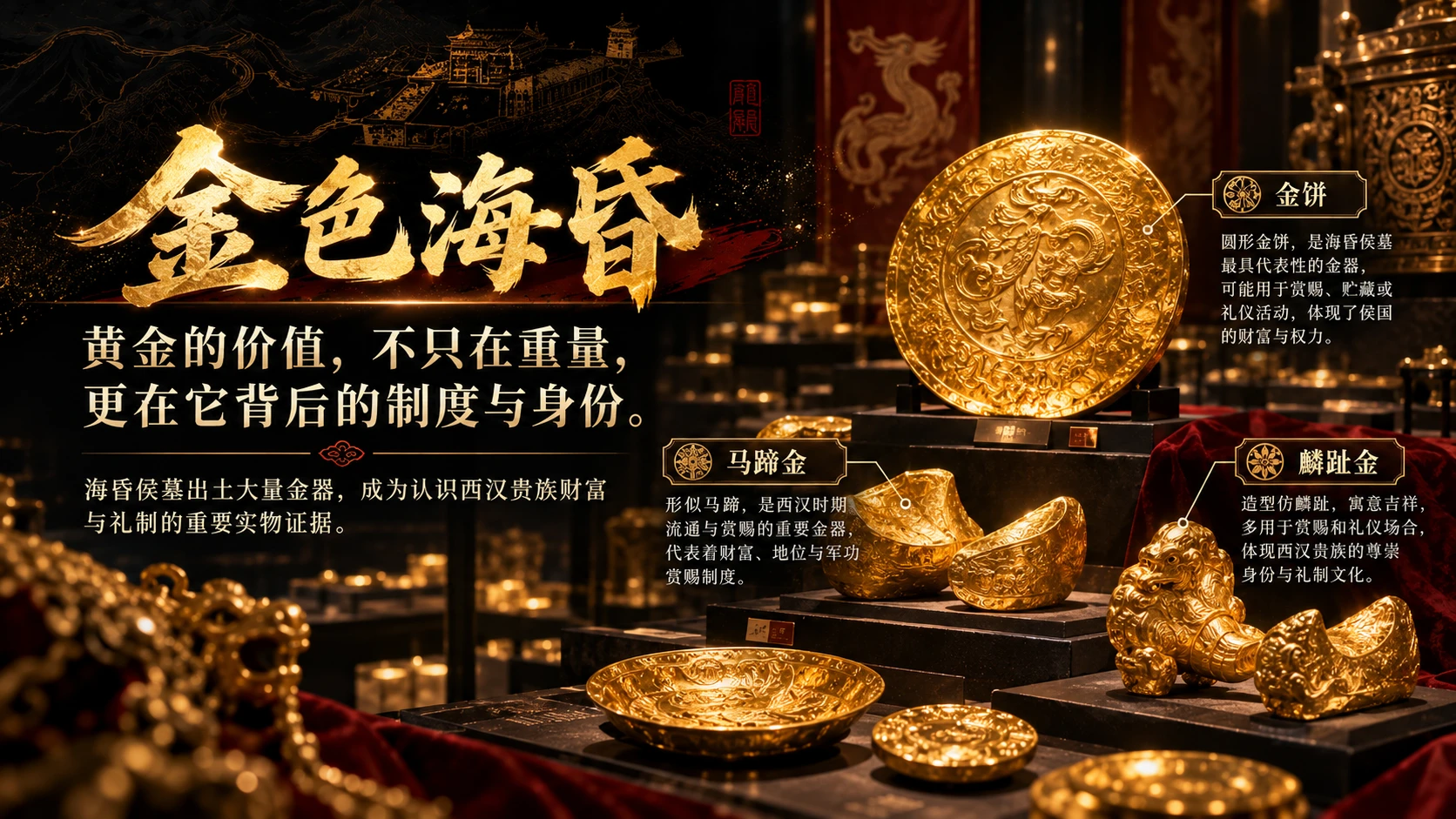 一眼两千年：走进南昌汉代海昏侯国遗址博物馆｜文博文化+历史故事型PPT - 预览图6