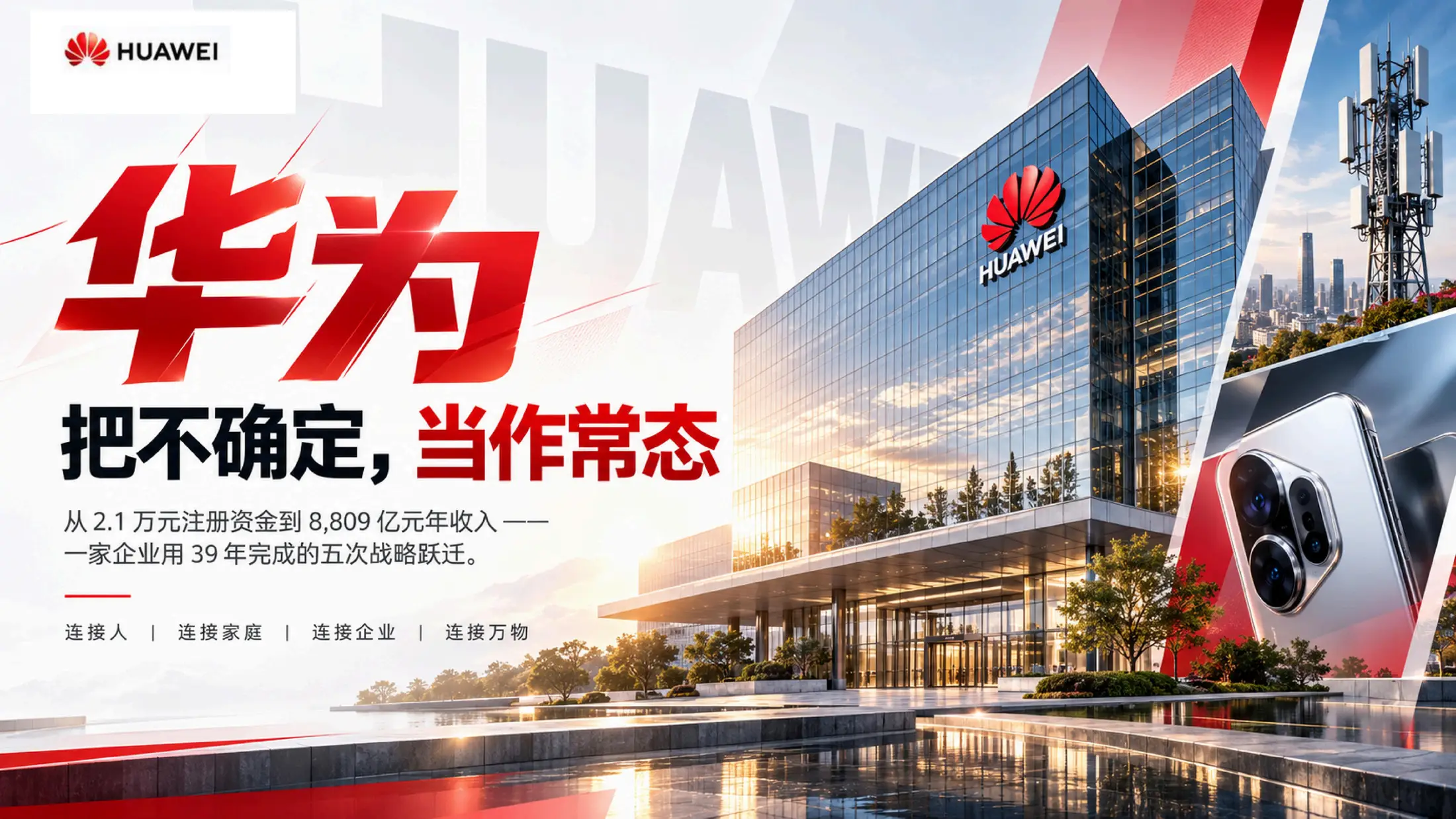 把不确定，当作常态，华为公司介绍PPT - 预览图1