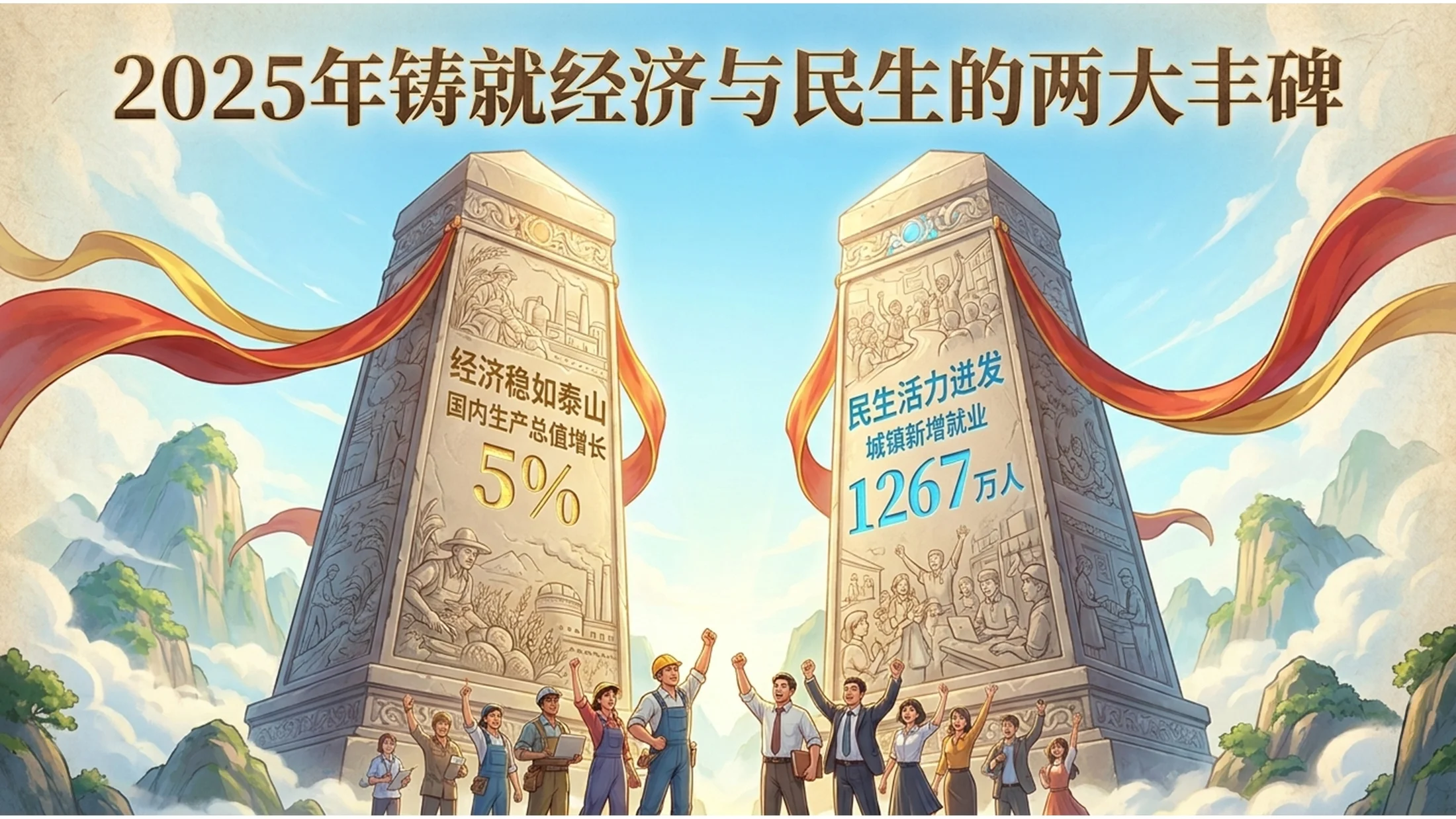 梦幻卡通手绘梦工厂动画风格政府工作报告PPT - 预览图2