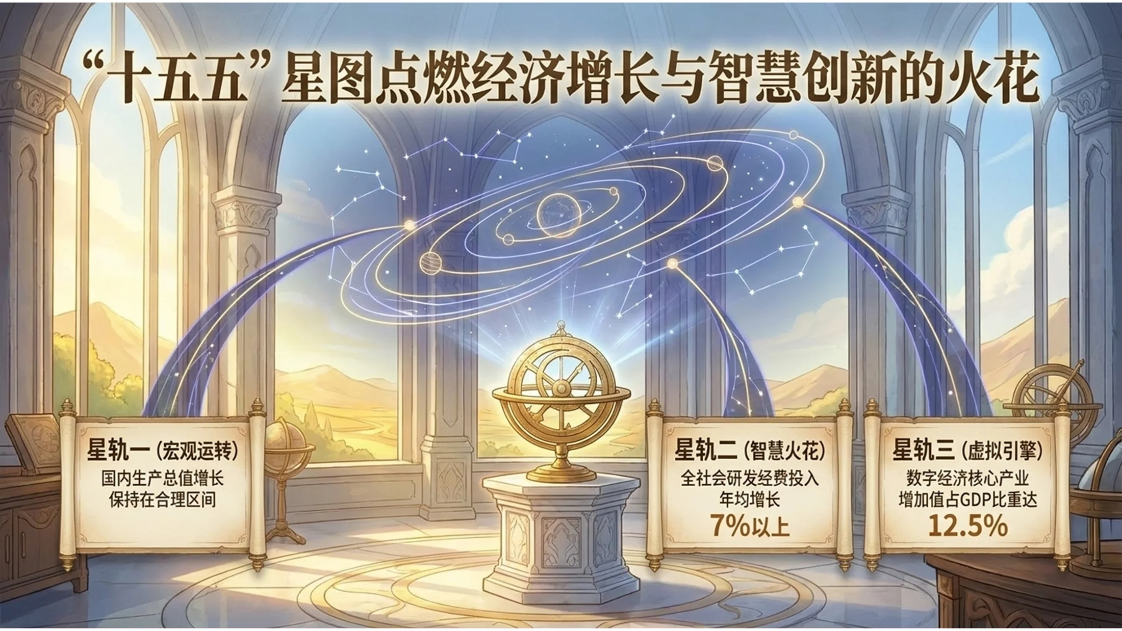 梦幻卡通手绘梦工厂动画风格政府工作报告PPT - 预览图5