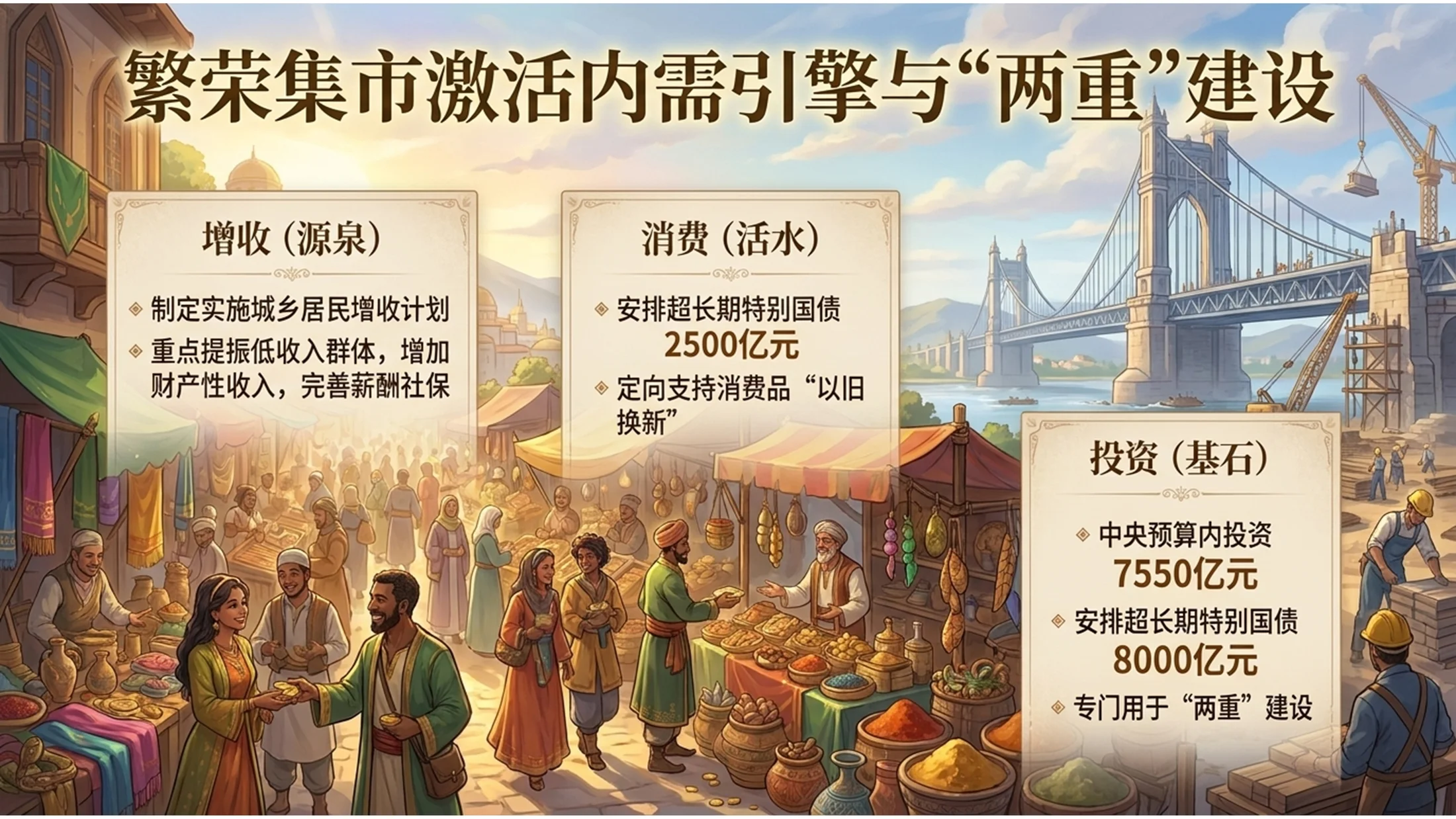 梦幻卡通手绘梦工厂动画风格政府工作报告PPT - 预览图10