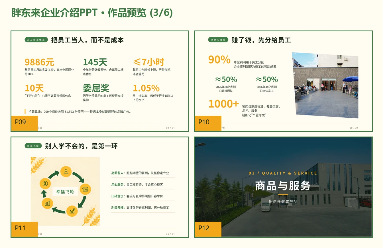 阳光生命的诗意与爱-胖东来商贸集团企业介绍PPT - 预览图3