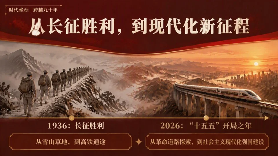 长征·十五五·四个自信·PPT课件 - 预览图1