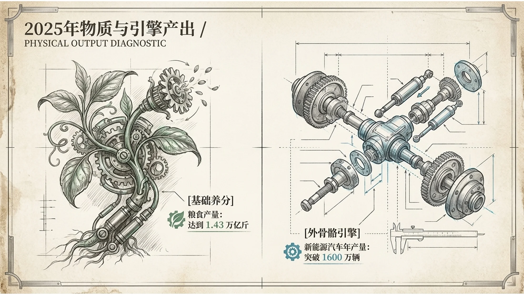 立体实物手绘汉斯·鲁道夫·吉格尔风格政府工作报告PPT - 预览图3