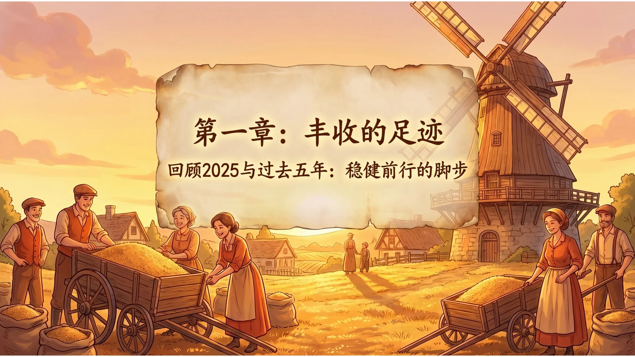 梦幻插画吉卜力工作室风格政府工作报告PPT - 预览图2