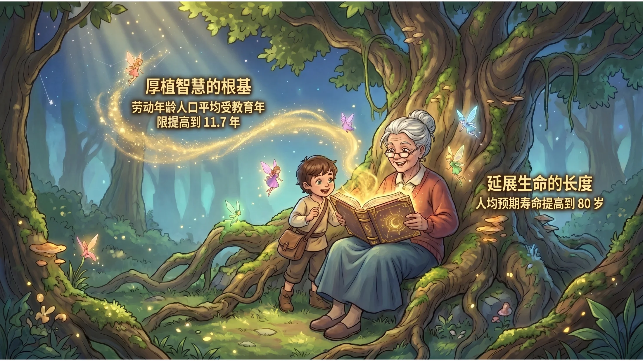 梦幻插画吉卜力工作室风格政府工作报告PPT - 预览图9