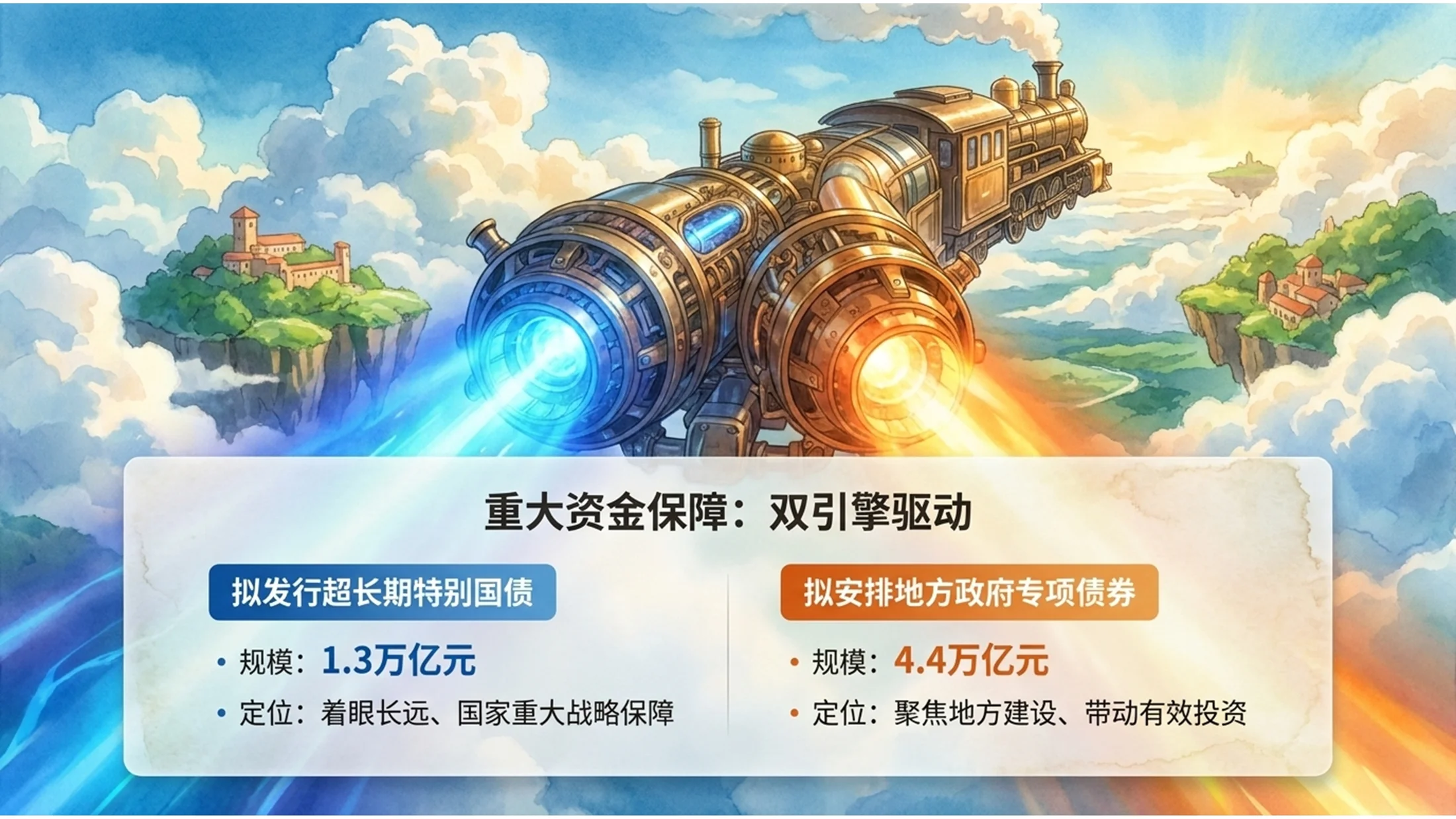 可爱插画吉卜力工作室风格政府工作报告PPT - 预览图9