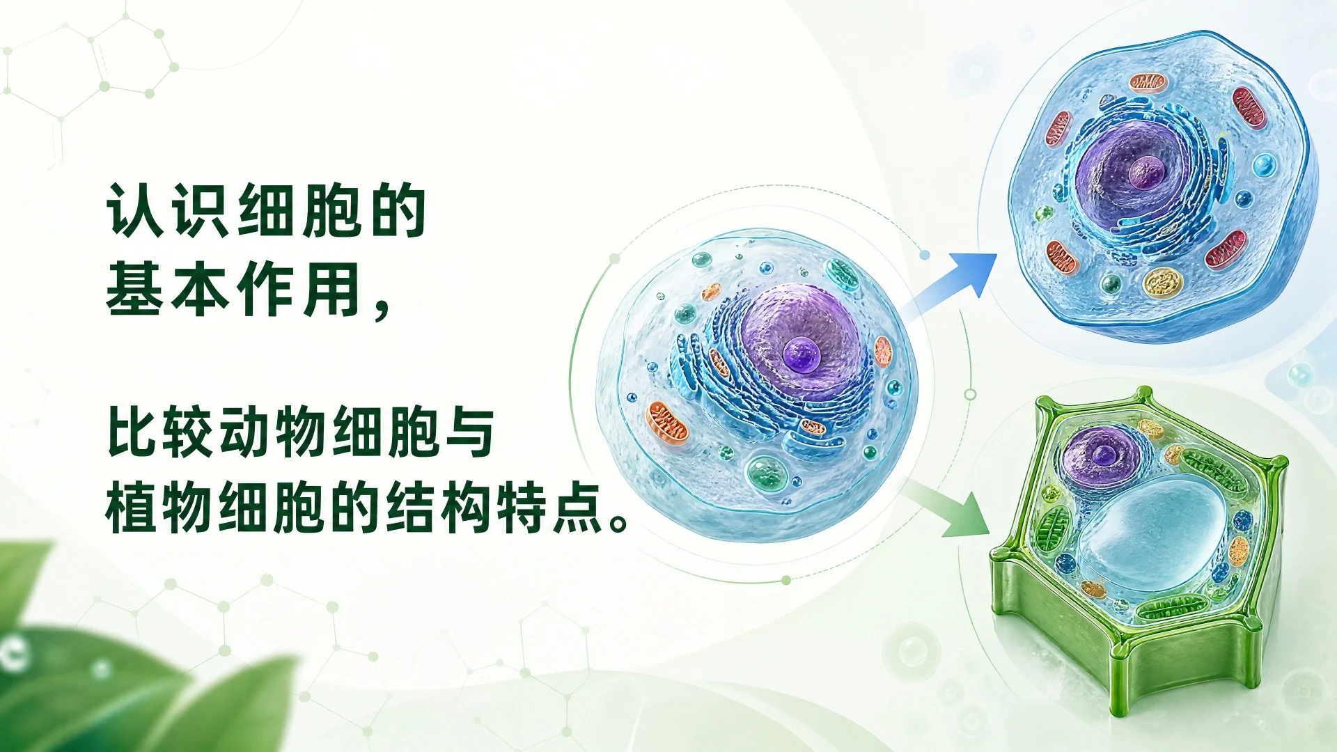 动物细胞与植物细胞结构比较及显微观察课件 - 预览图1