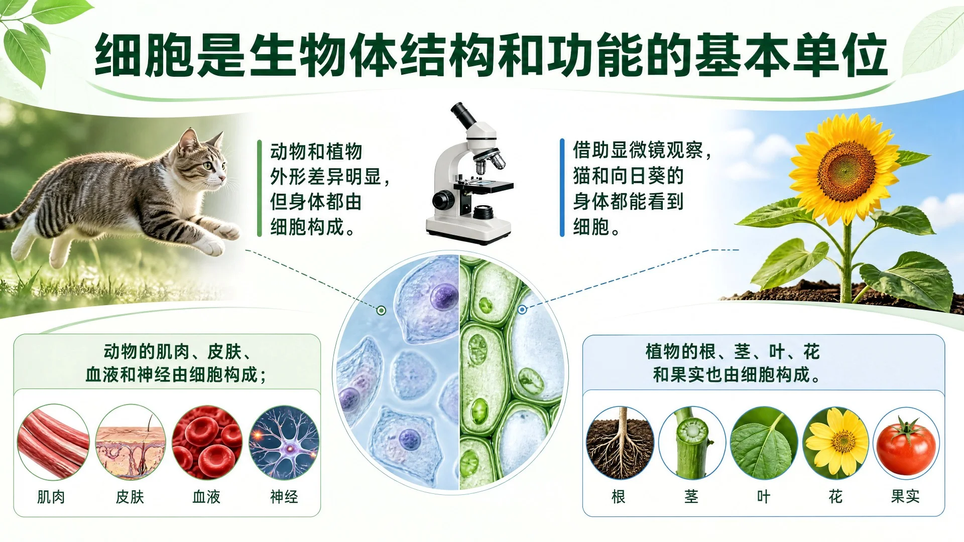 动物细胞与植物细胞结构比较及显微观察课件 - 预览图2