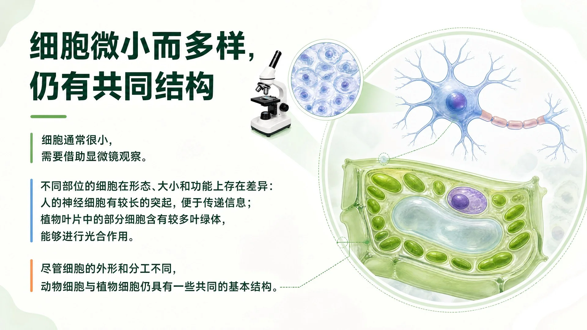 动物细胞与植物细胞结构比较及显微观察课件 - 预览图3