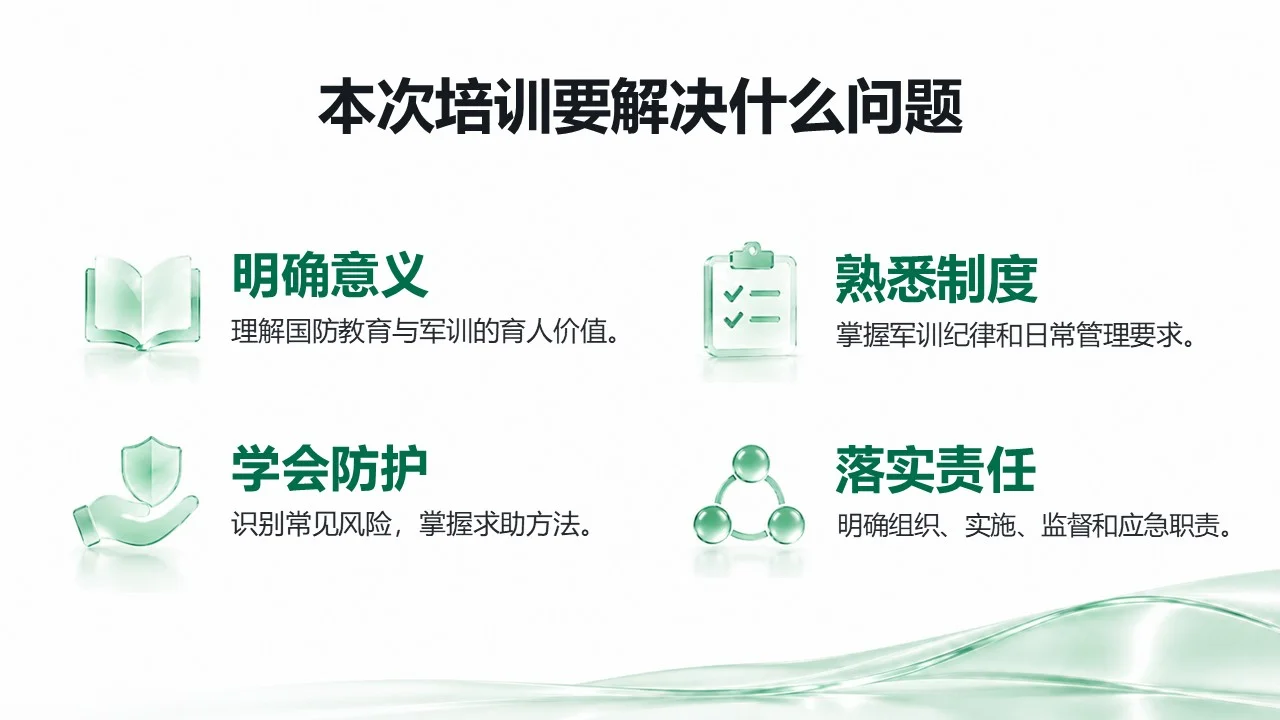 初中、高中、大学国防教育与军训管理PPT课件（110页一套三份可编辑PPT） - 预览图16