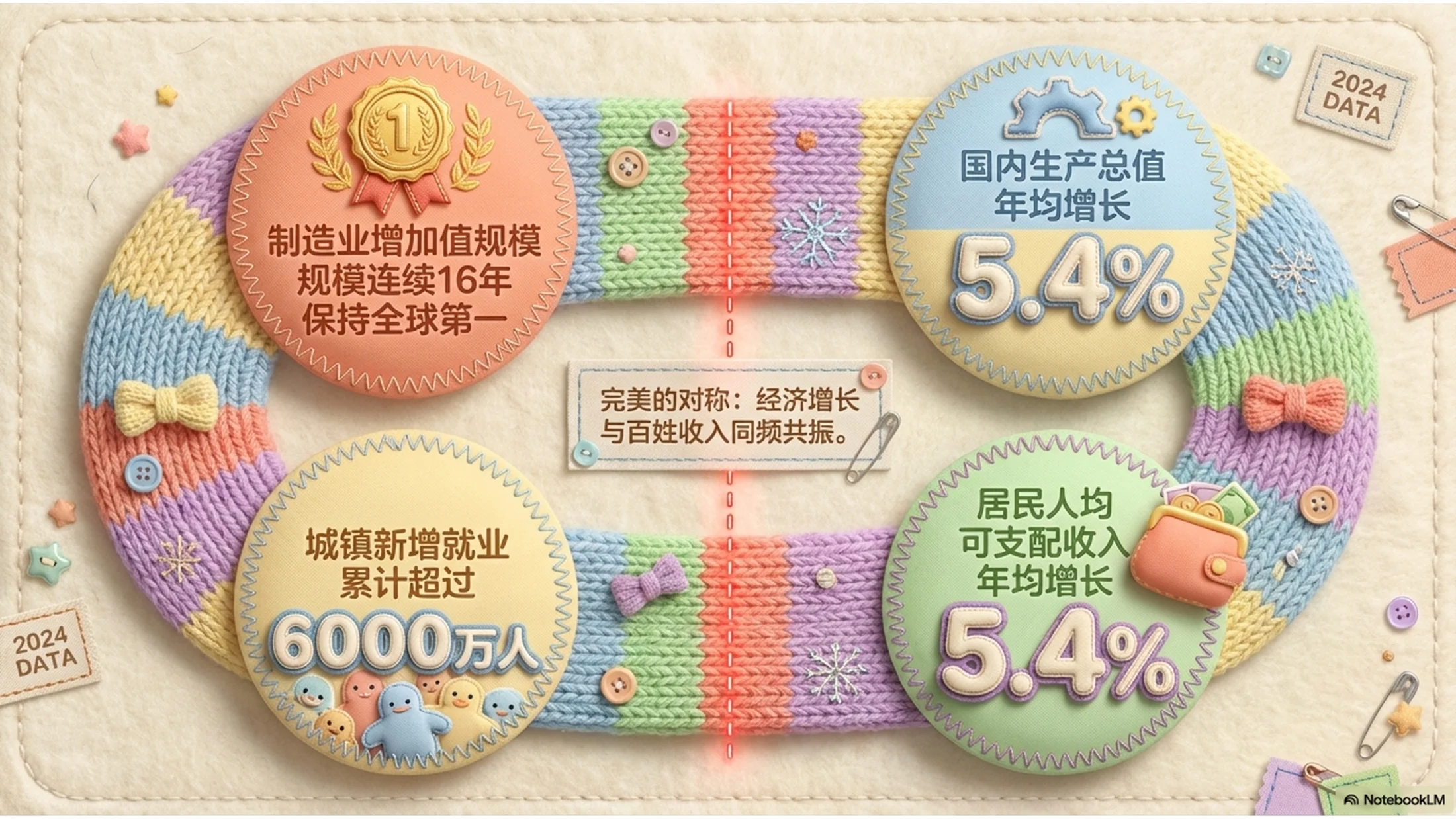 粉嫩可爱毛绒风格政府工作报告PPT - 预览图2