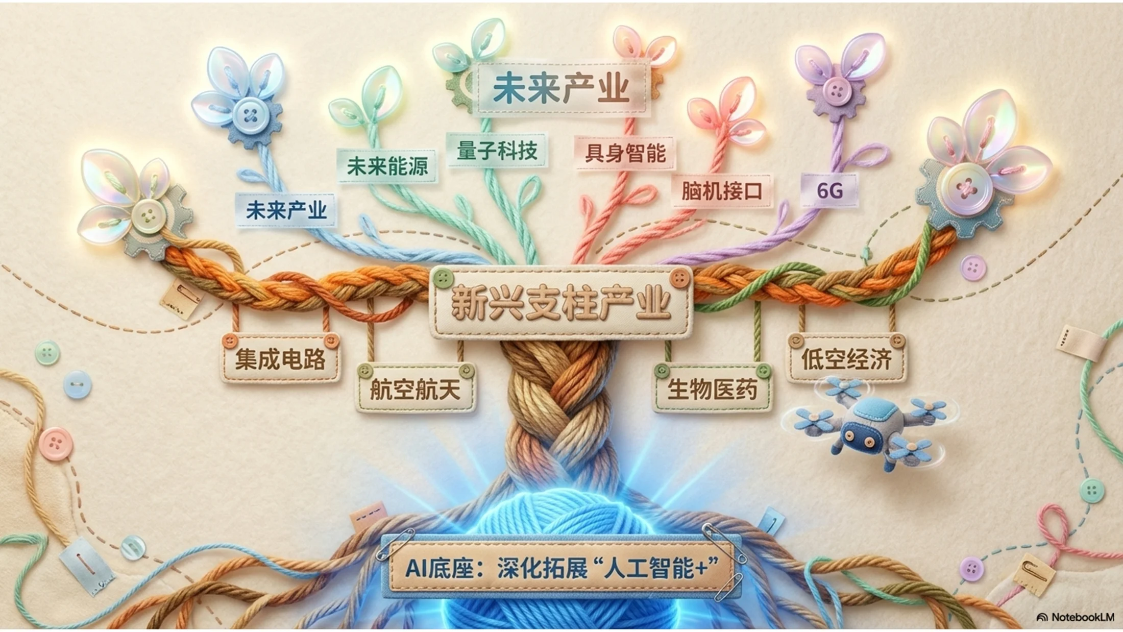 粉嫩可爱毛绒风格政府工作报告PPT - 预览图7