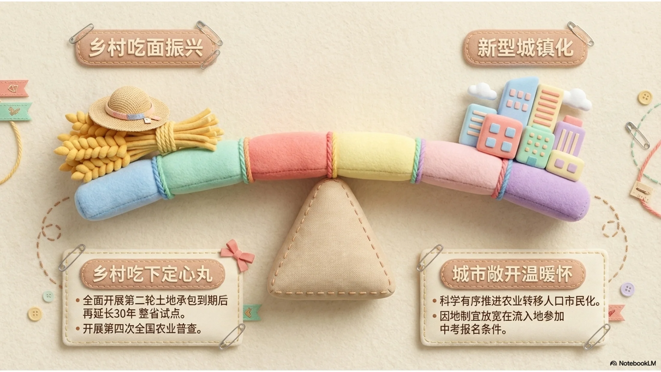 粉嫩可爱毛绒风格政府工作报告PPT - 预览图9
