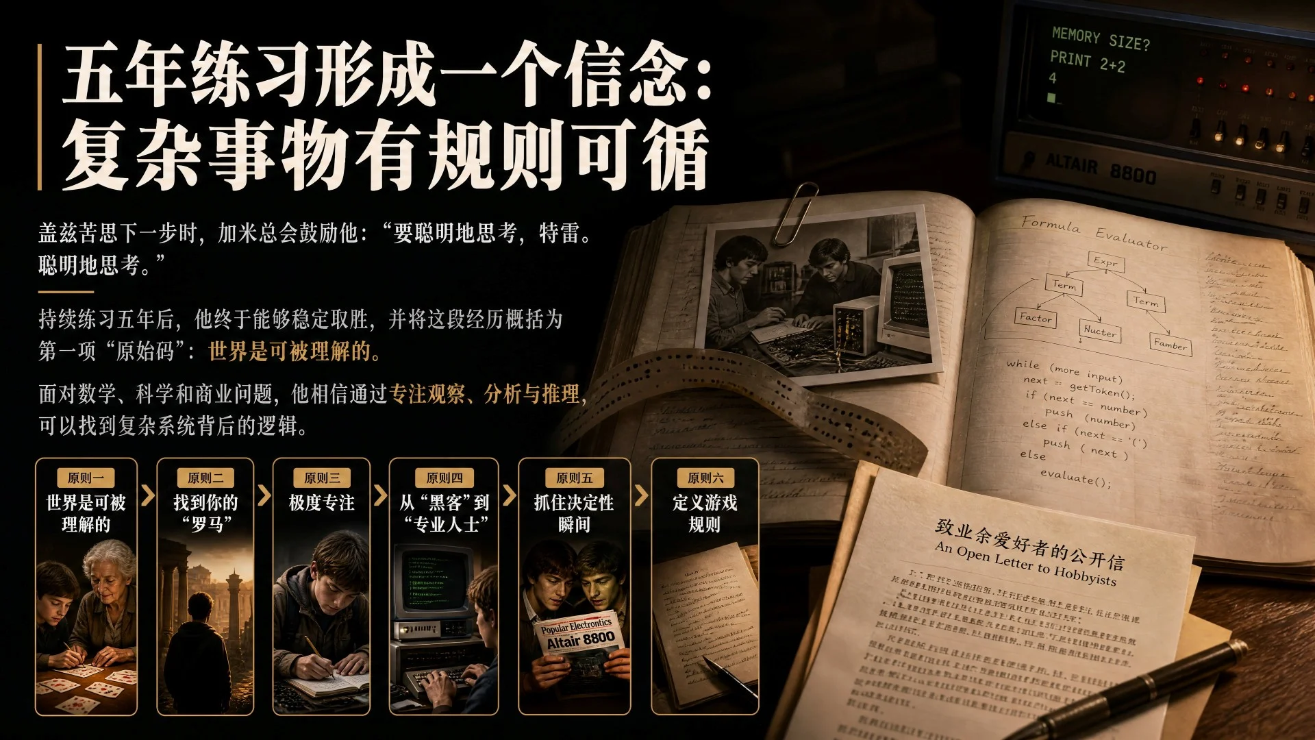 比尔·盖兹的“原始码”：六个塑造早年人生的心智模型 - 预览图5