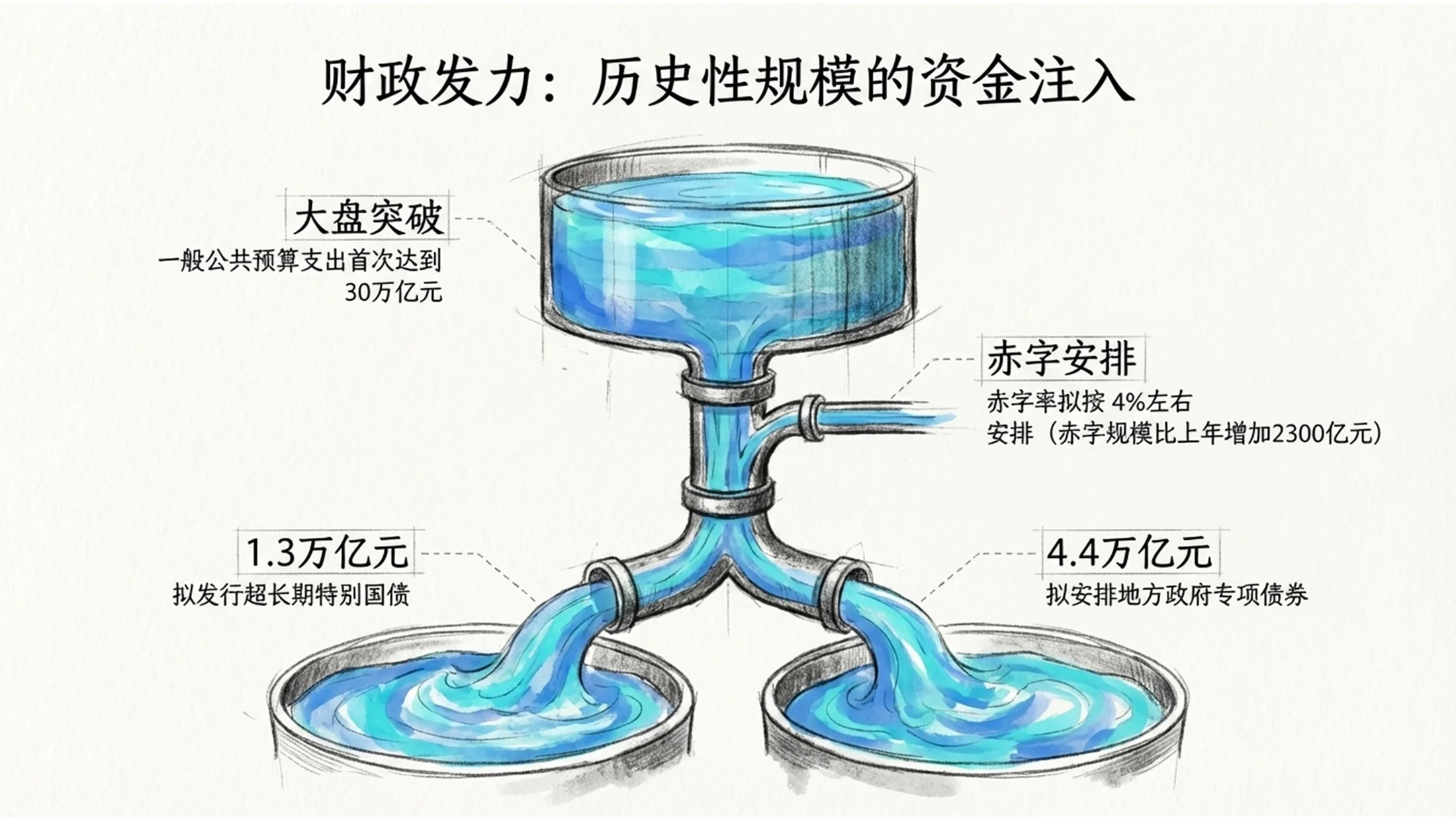 彩色水粉草图风格政府工作报告PPT - 预览图6
