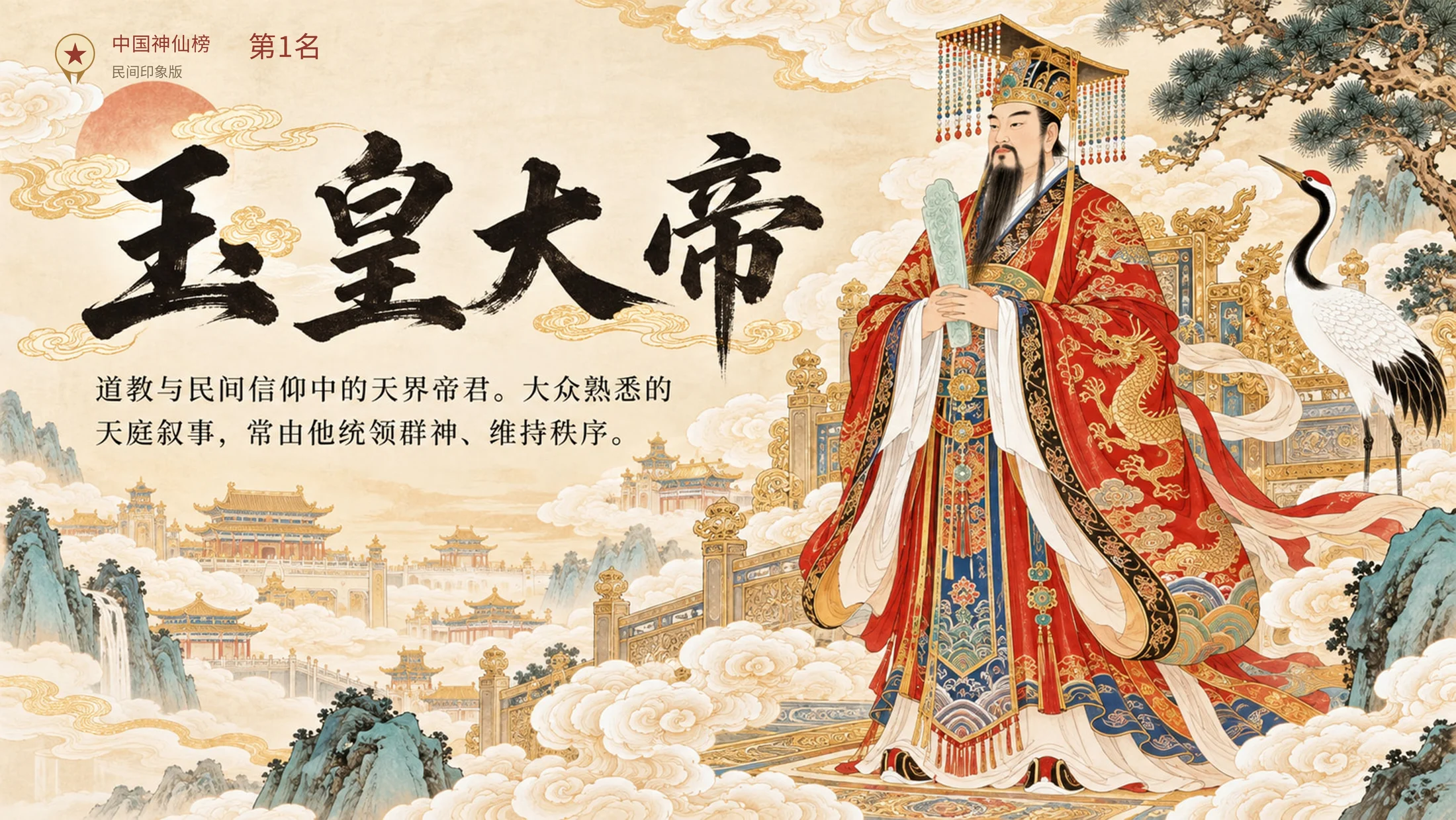 《中国神仙志》101张PPT系统介绍中国各位神仙排行榜 - 预览图1