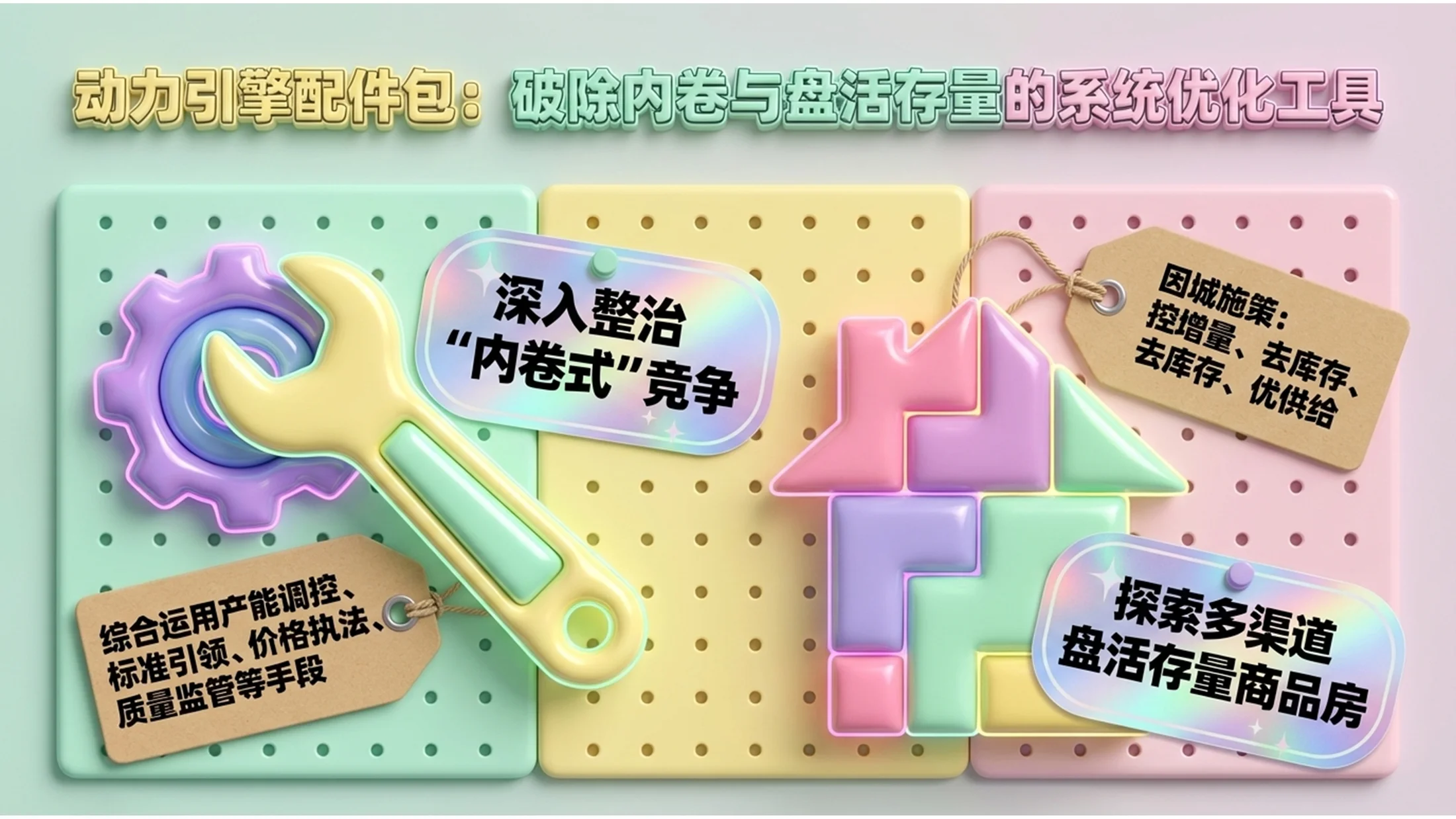 3D立体卡通泡泡玛特风格政府工作报告PPT - 预览图9