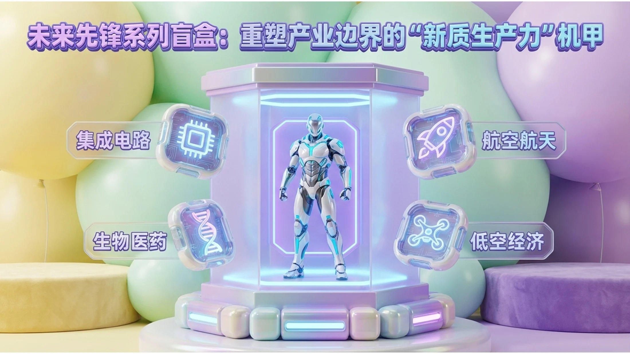 3D立体卡通泡泡玛特风格政府工作报告PPT - 预览图10