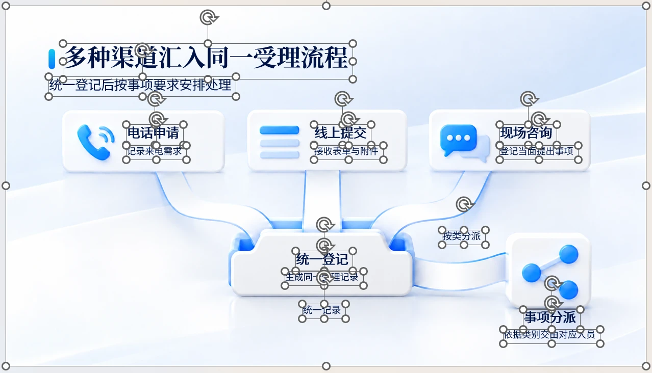 200张白蓝微立体商业逻辑PPT图表｜文字可编辑 - 预览图15