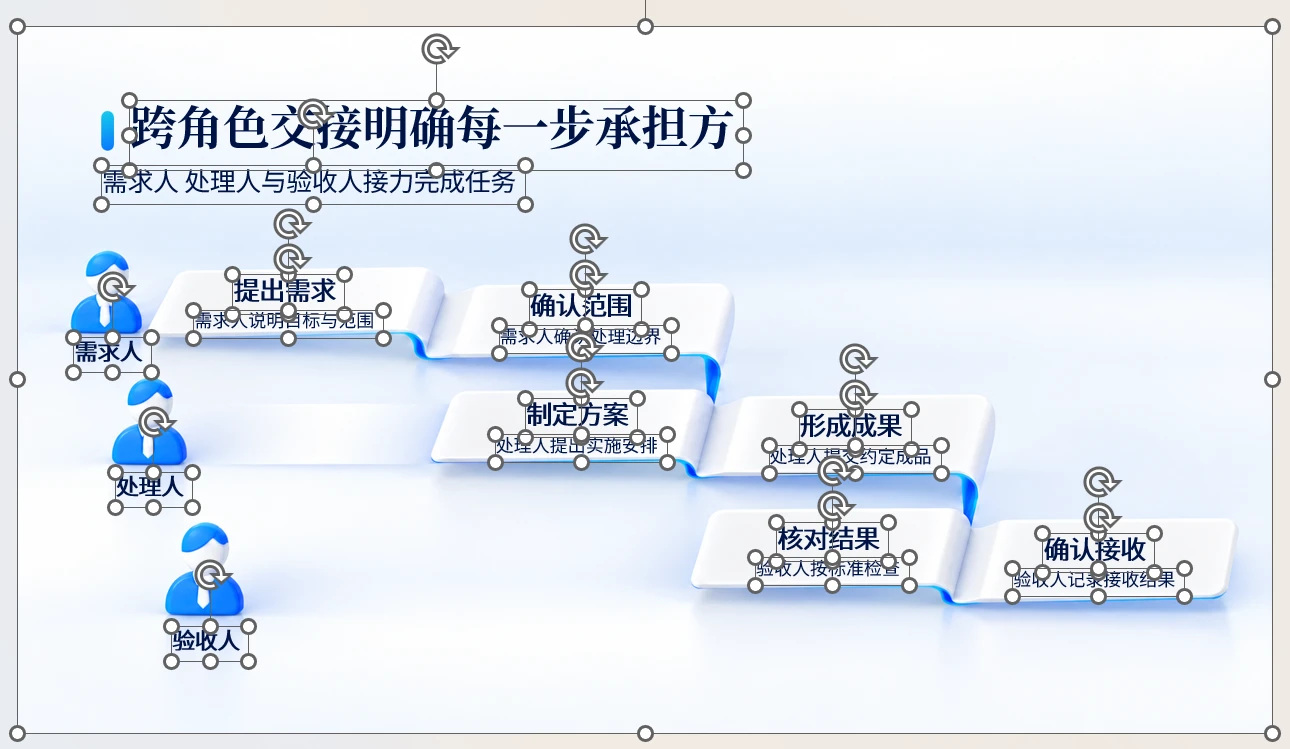 200张白蓝微立体商业逻辑PPT图表｜文字可编辑 - 预览图16