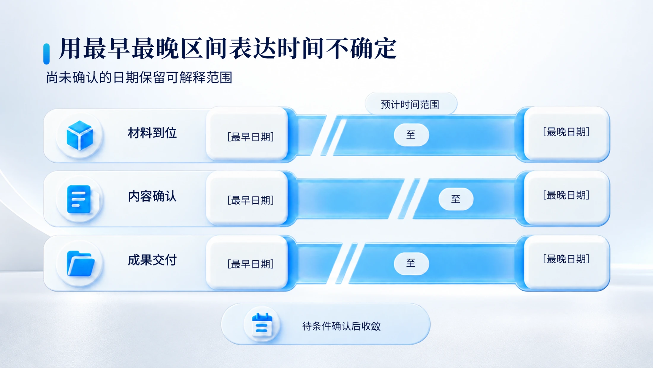 200张白蓝微立体商业逻辑PPT图表｜文字可编辑 - 预览图8