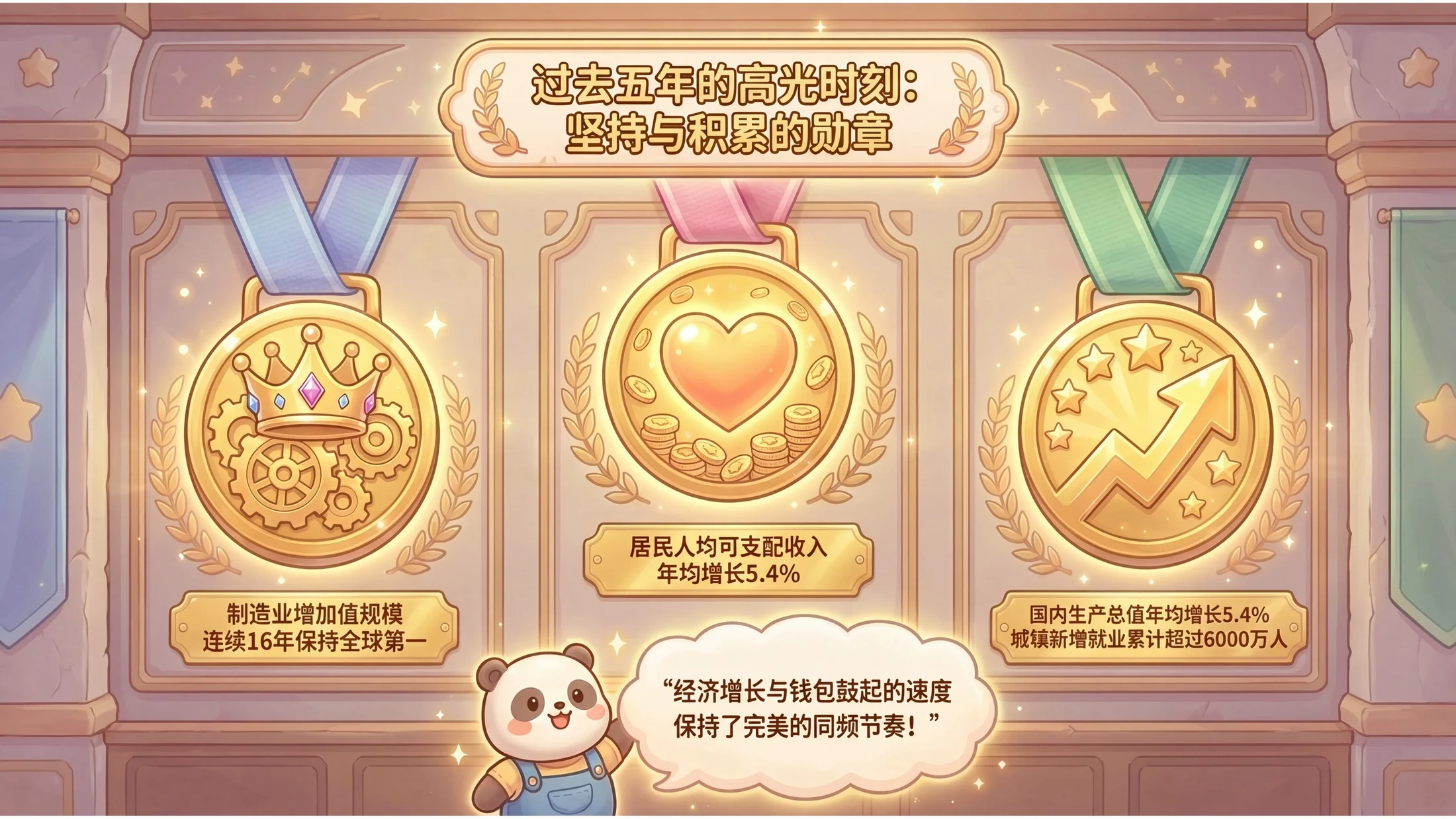 立体插画可爱卡通风格政府工作报告PPT - 预览图3