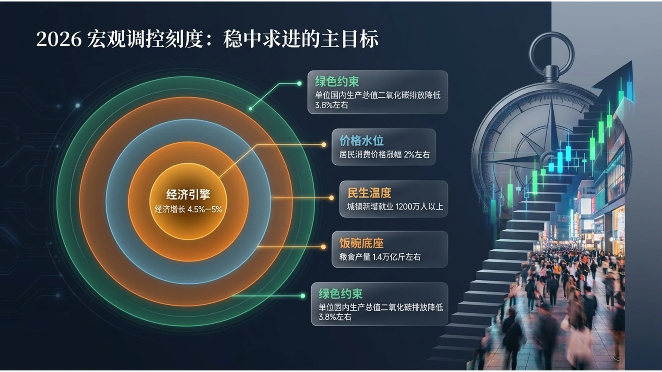 深色双重曝光风格政府工作报告PPT - 预览图4
