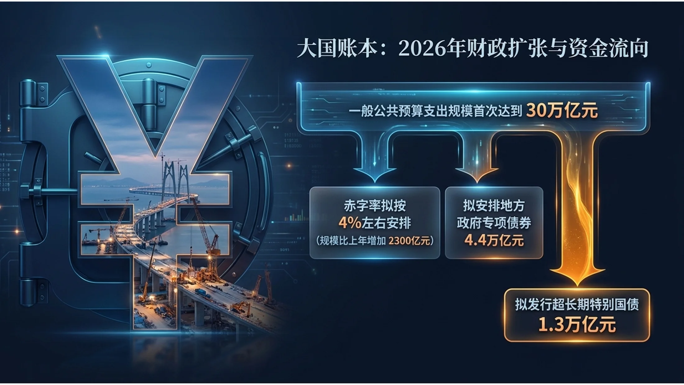 深色双重曝光风格政府工作报告PPT - 预览图5