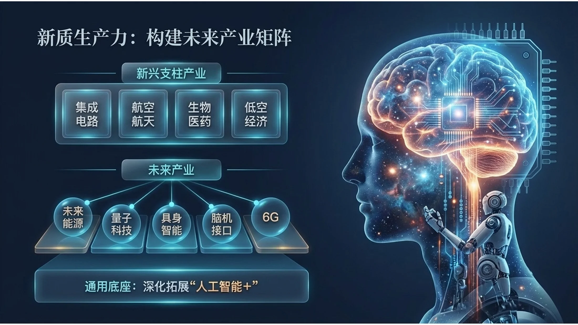 深色双重曝光风格政府工作报告PPT - 预览图7