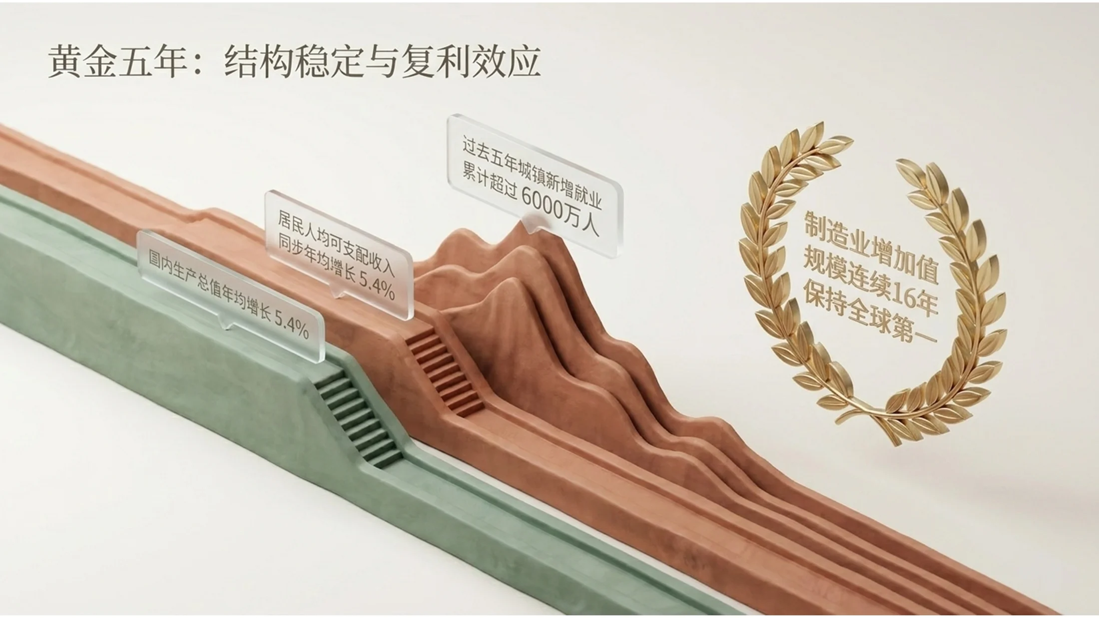 创意3D立体图标风格政府工作报告PPT - 预览图2