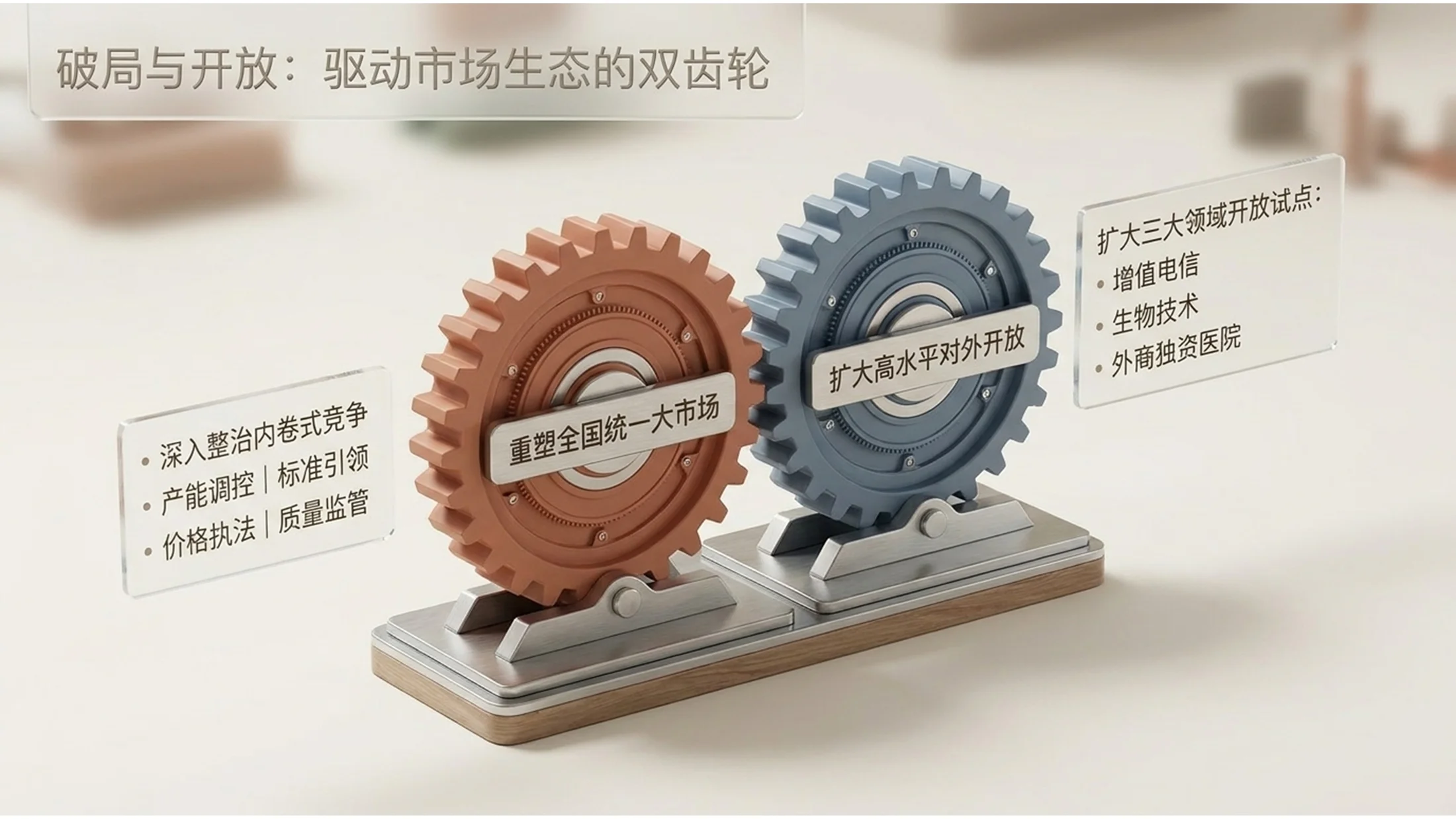 创意3D立体图标风格政府工作报告PPT - 预览图7