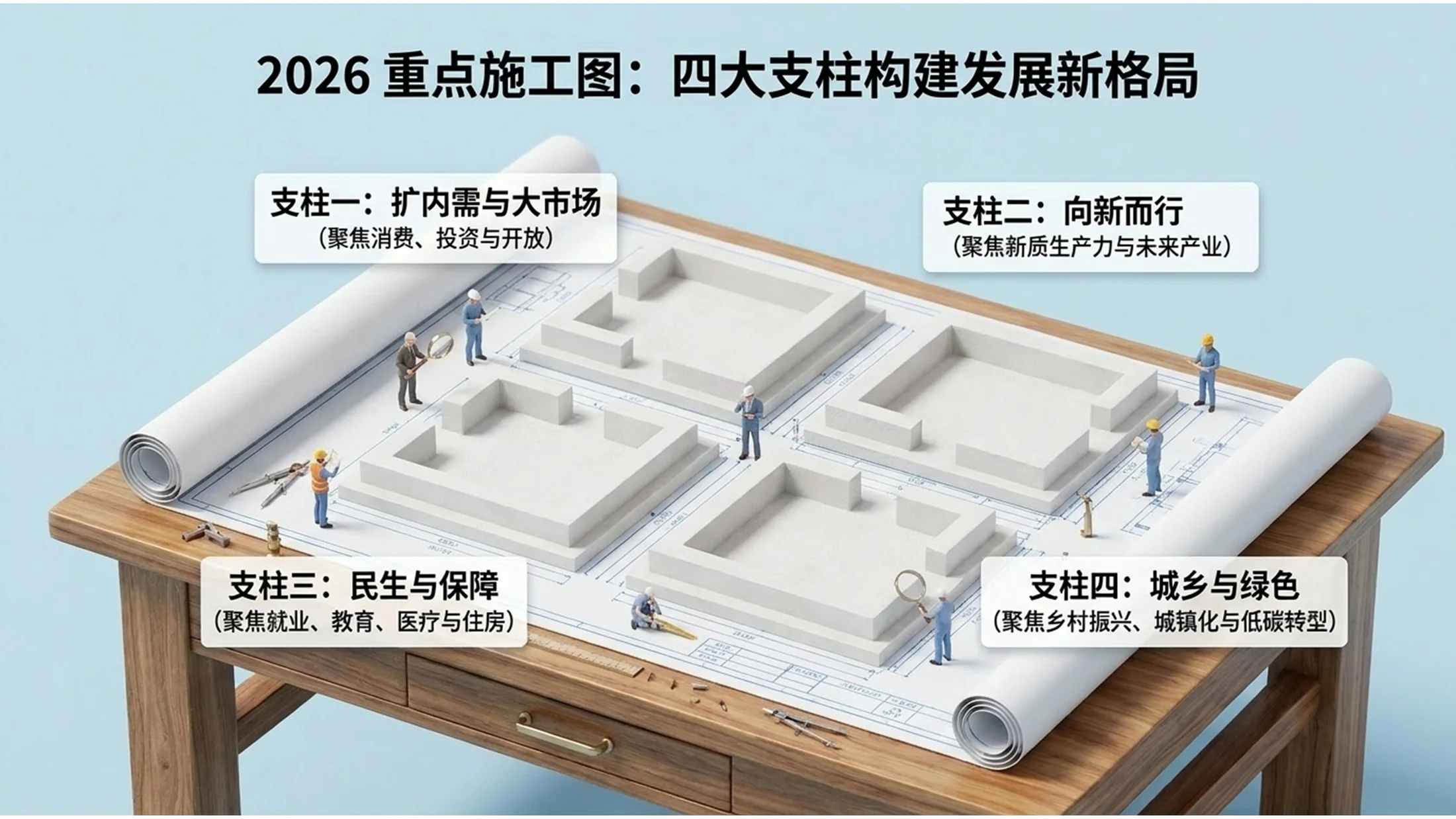 3D微缩画面风格政府工作报告PPT - 预览图7