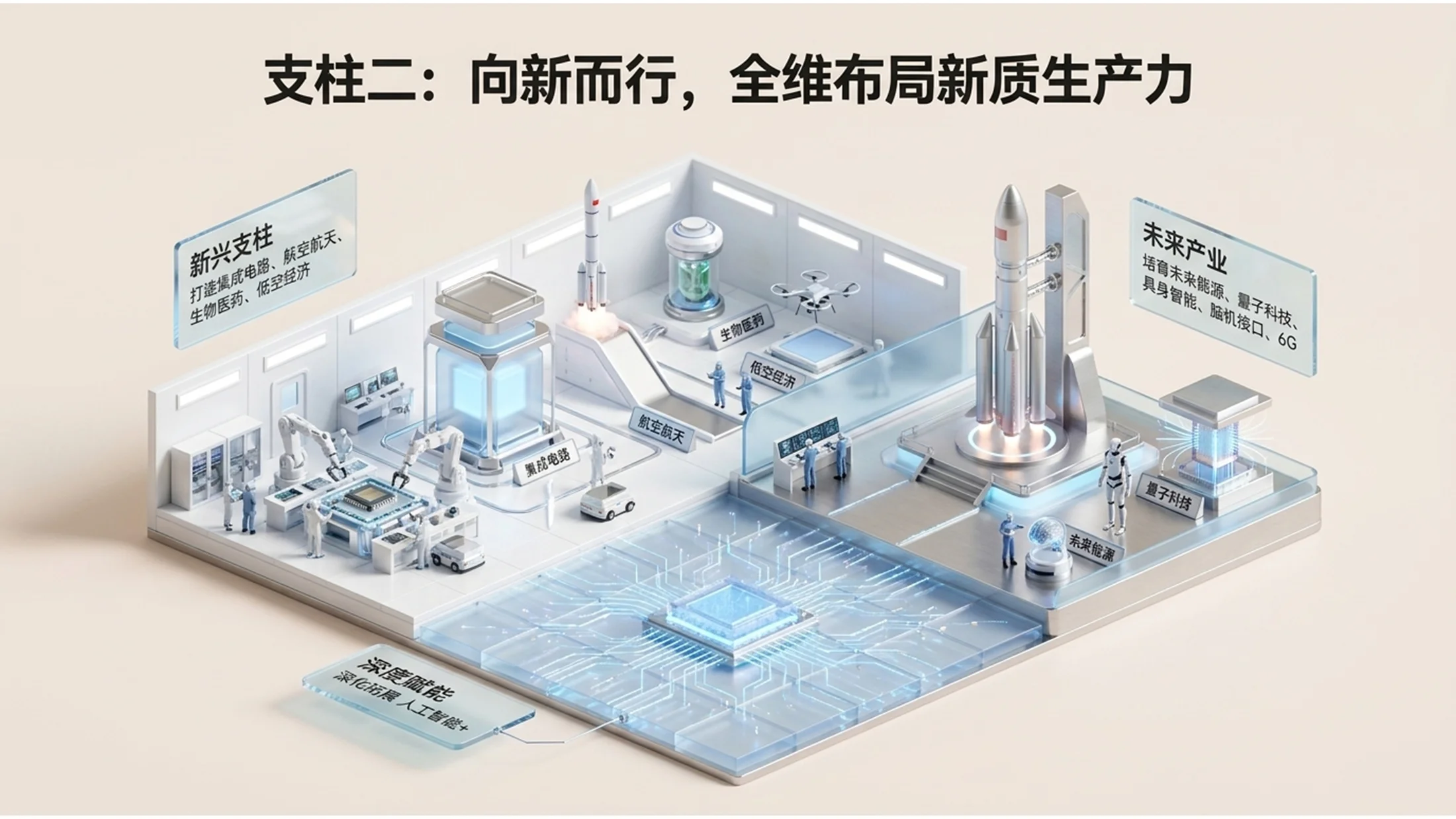 3D微缩画面风格政府工作报告PPT - 预览图9